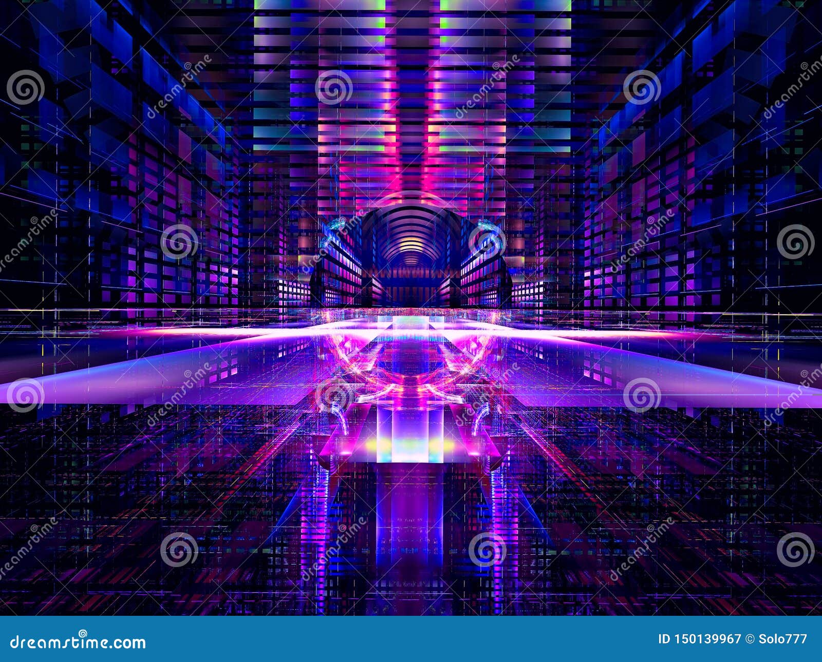 Fond Futuriste - Le Résumé a Digitalement Produit De L'illustration 3d  Illustration Stock - Illustration du cyberespace, fond: 150139967
