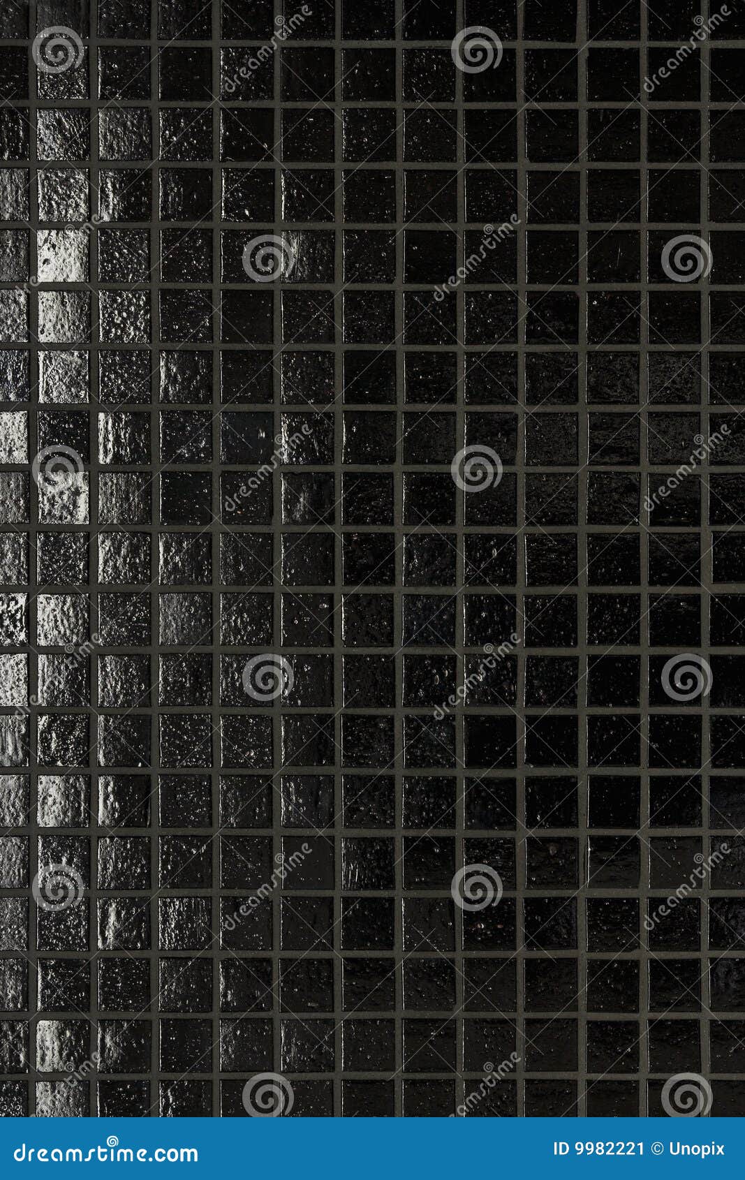 Fond noir de tuile. Fond noir de mur de tuile de mosaïque