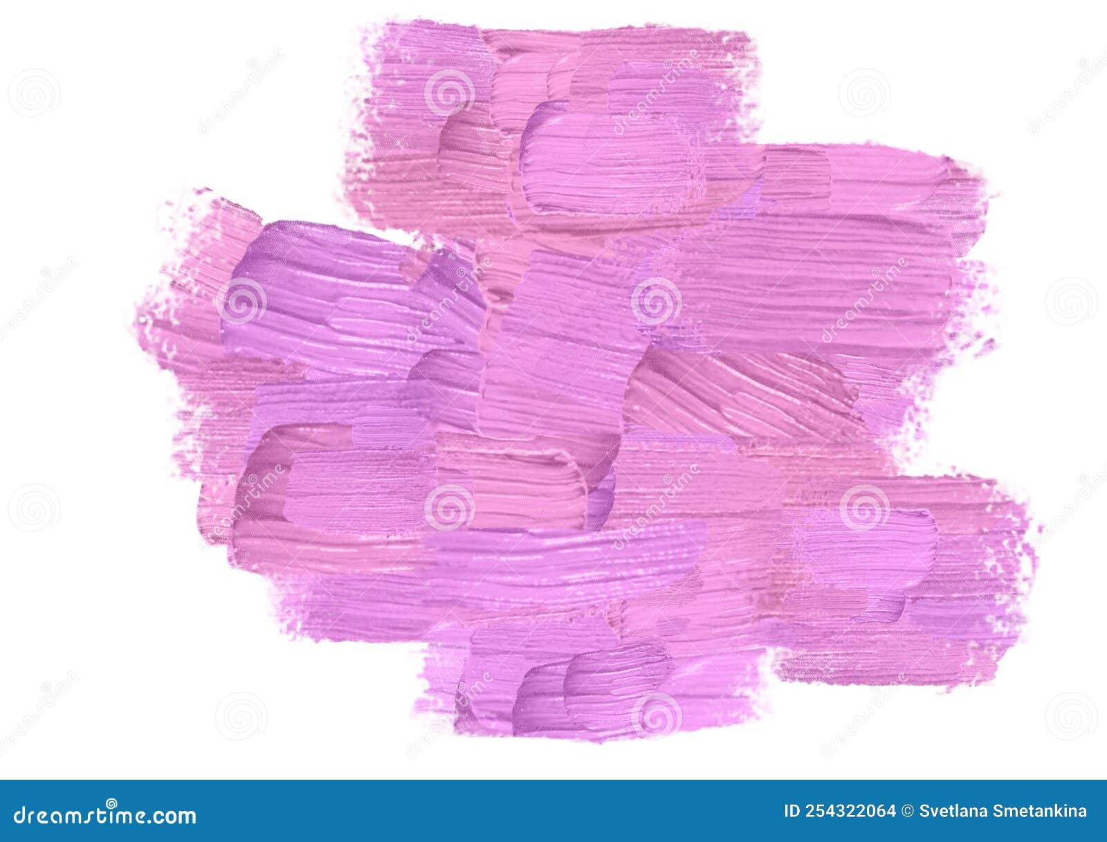 Fondo Abstracto Con Pinceladas De Pintura Aisladas En Blanco. Colores Rosa  Y Lila Stock de ilustración - Ilustración de manchado, colorido: 254322064