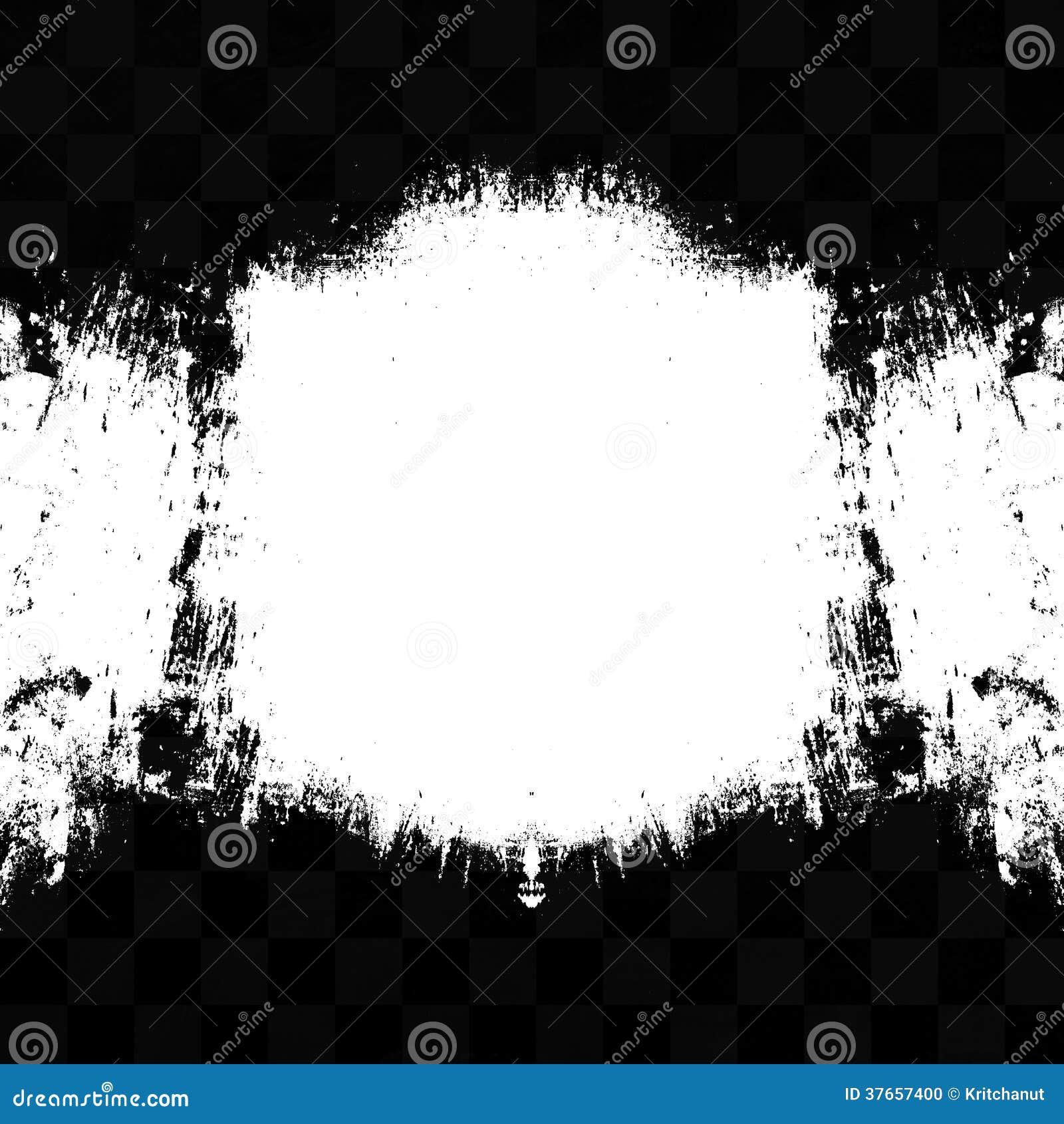 Fondo Abstracto a Cuadros Con Efecto De La Brocha Stock de ilustración