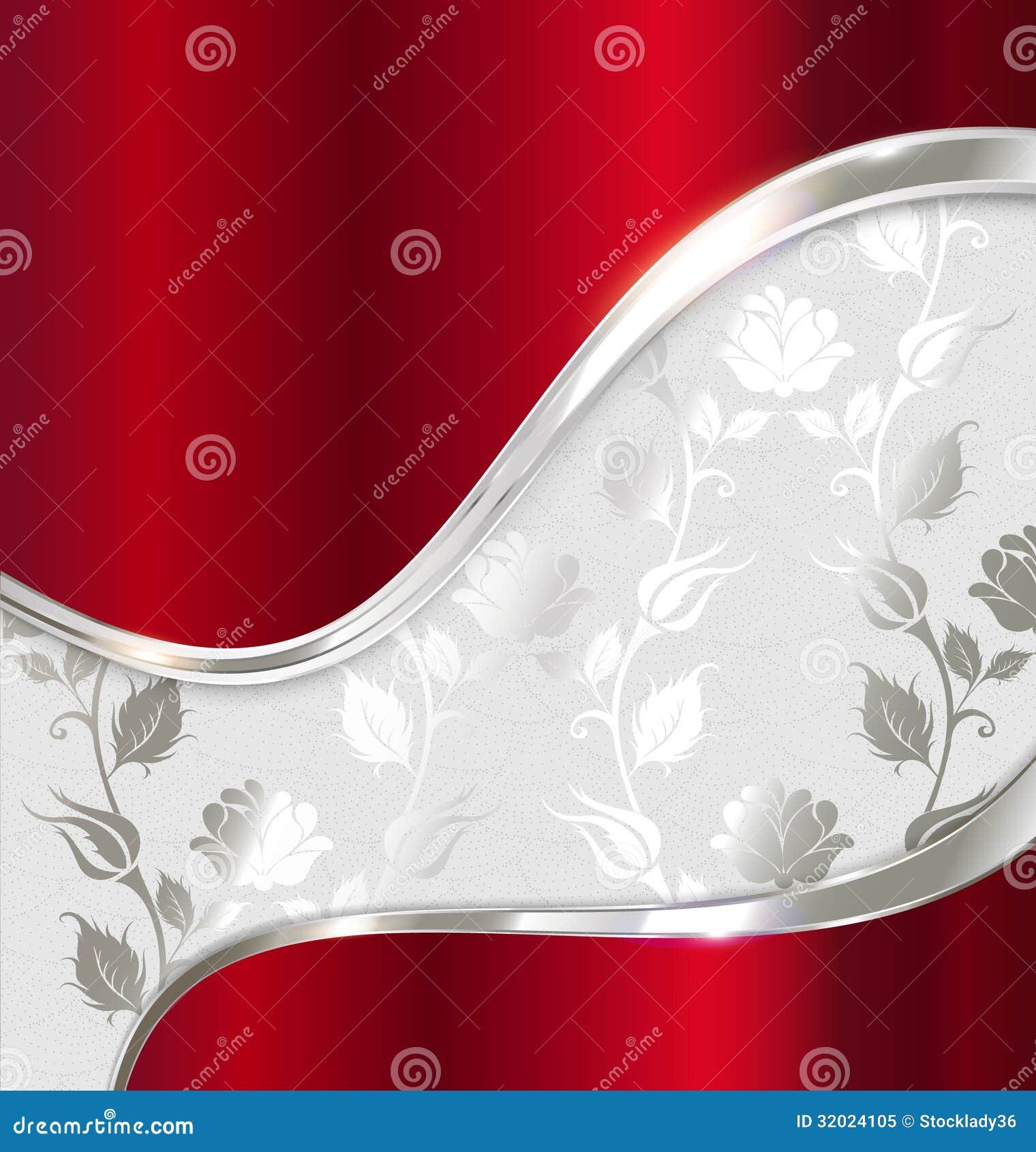 Fondo Abstracto Rojo Y De Plata Stock de ilustración Ilustración de