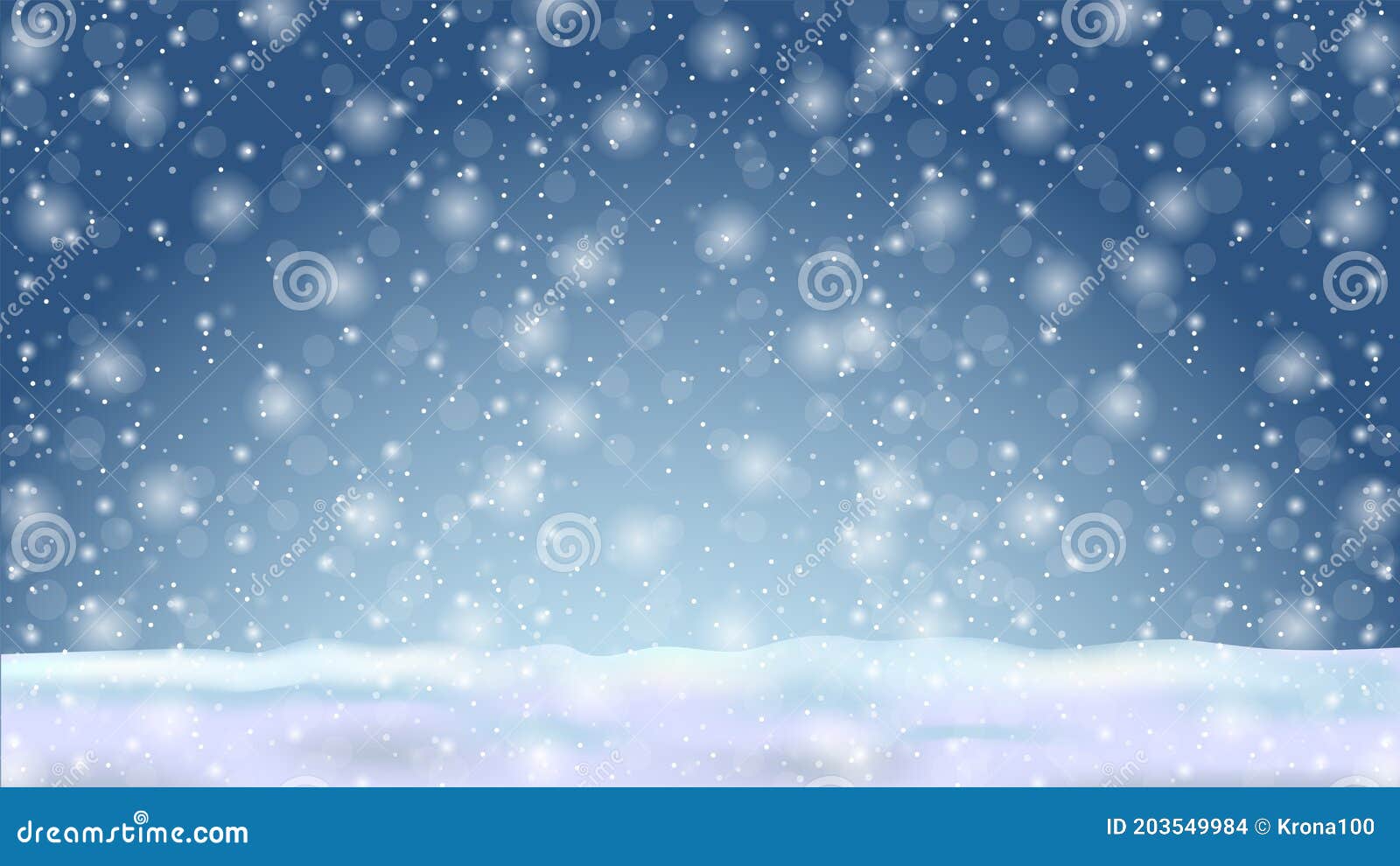 Fondo Azul Natural De Invierno Con Copos De Nieve En Caída Stock de  ilustración - Ilustración de travieso, festivo: 203549984