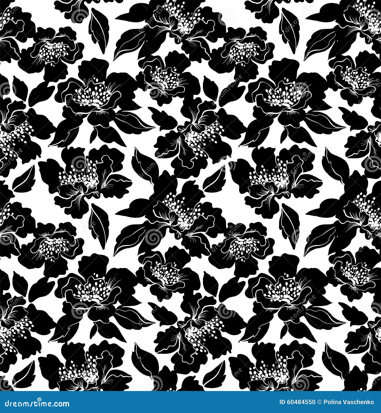 Fondo Blanco Monocromático Con Las Flores Negras Ilustración del Vector - Ilustración de textura, gris: 60484550 Fondo Blanco Monocromático Con Las Flores Negras Ilustración del Vector - Ilustración de textura, gris: 60484550