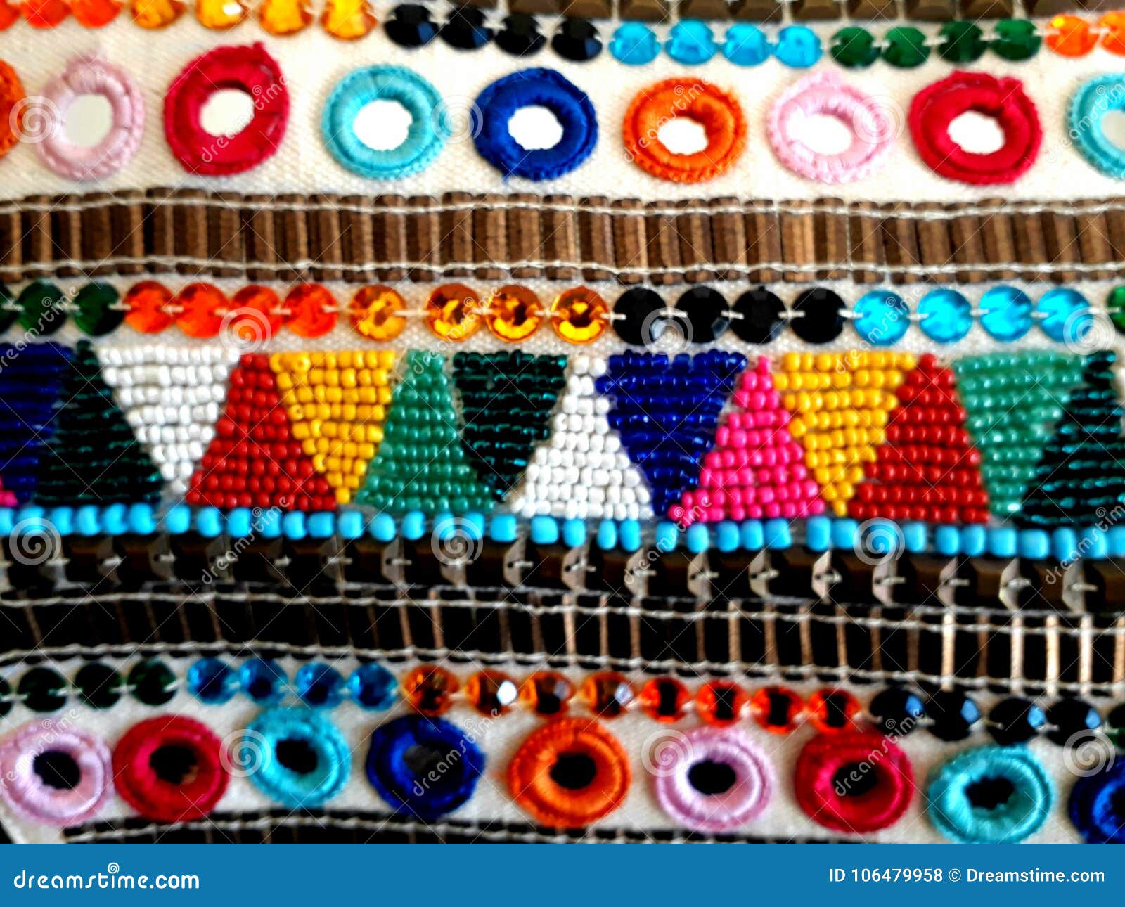tejido de colores artesanal / handmade colored fabric