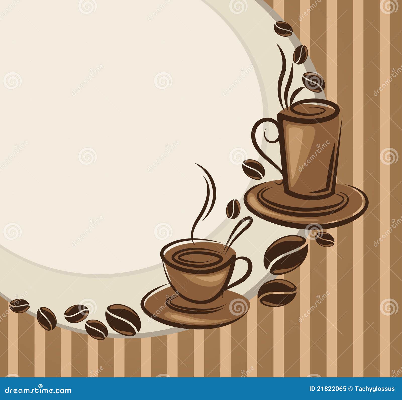 Fondo Con Imágenes De Las Tazas De Café Ilustración del Vector -  Ilustración de departamento, arte: 21822065