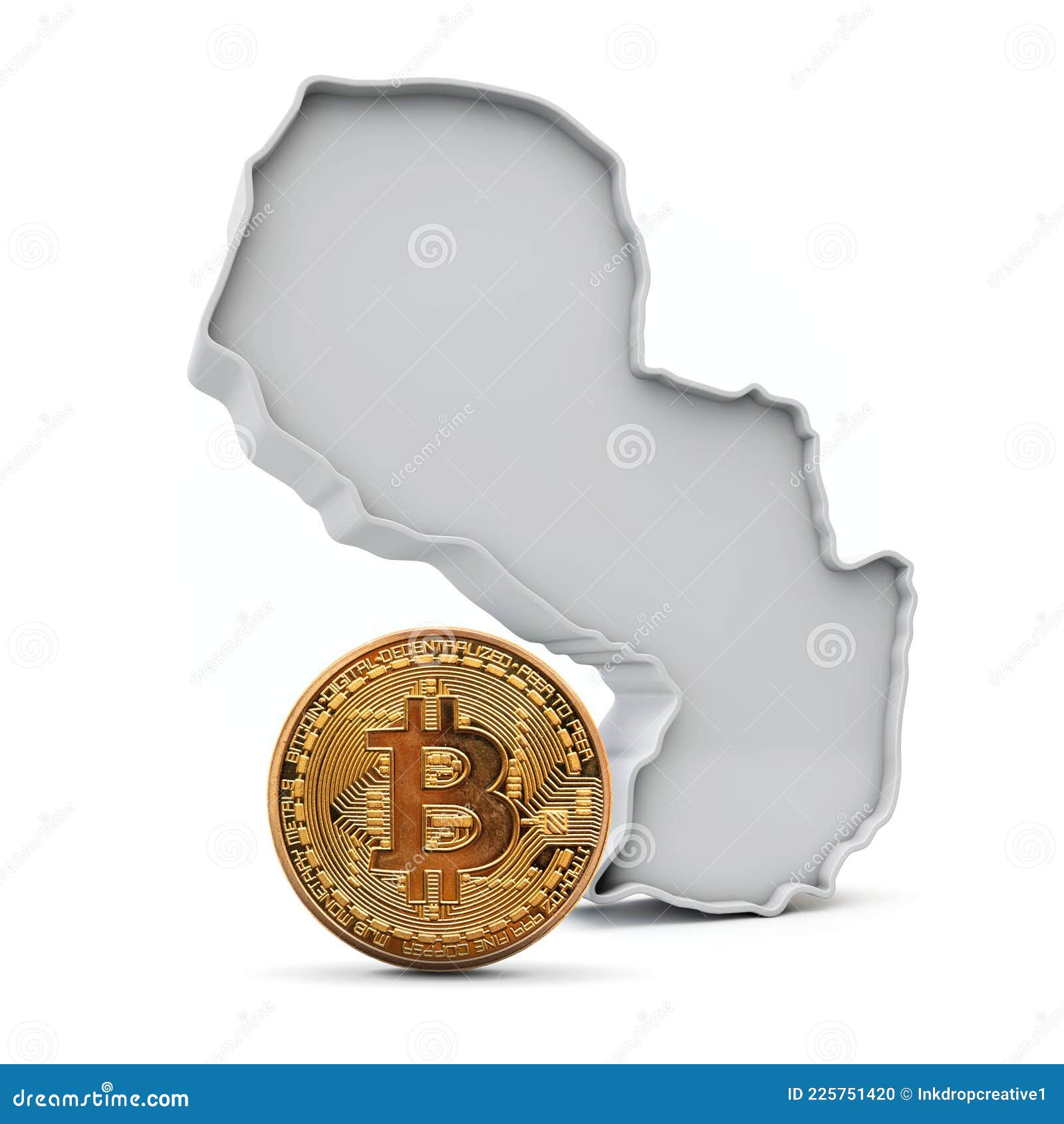 Fondo De Bitcoin Paraguay. Moneda De Criptodivisa Con Representación De  Mapa 3d Stock de ilustración - Ilustración de invierta, problema: 225751420