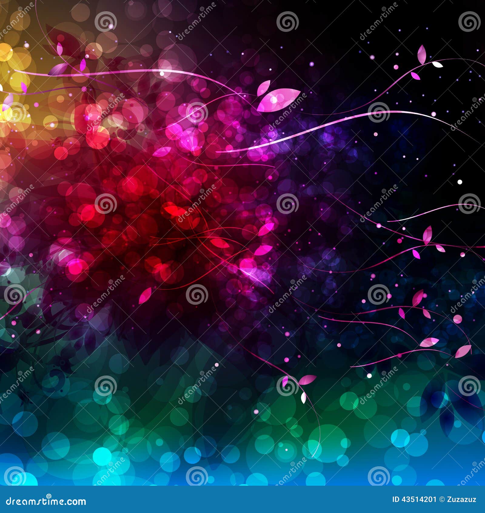 Fondo de Bokeh del vintage ilustraci??n del vector. Ilustraci??n de fondo