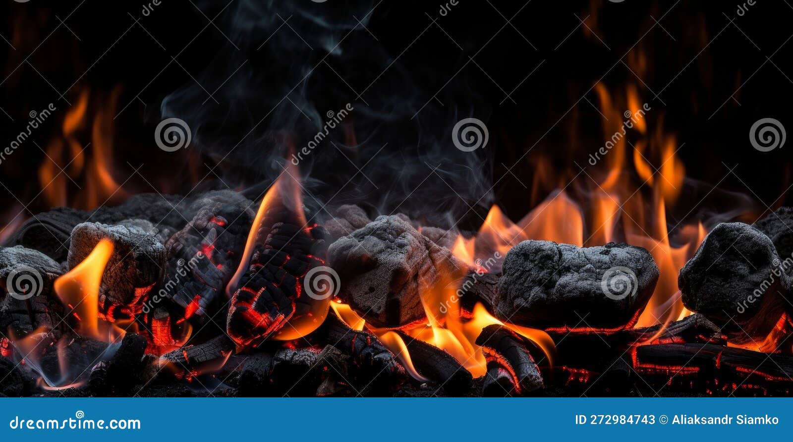 Fondo De Carbón Vegetal Para Barbacoa Con Llamas Stock de ilustración -  Ilustración de resplandeciente, barbacoa: 272984743