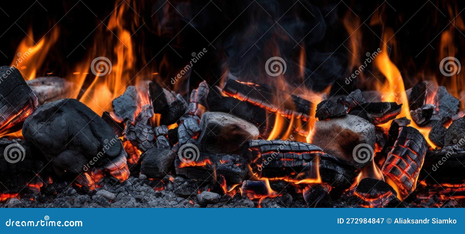 Fondo De Carbón Vegetal Para Barbacoa Con Llamas Stock de ilustración -  Ilustración de carbono, parrilla: 272984847