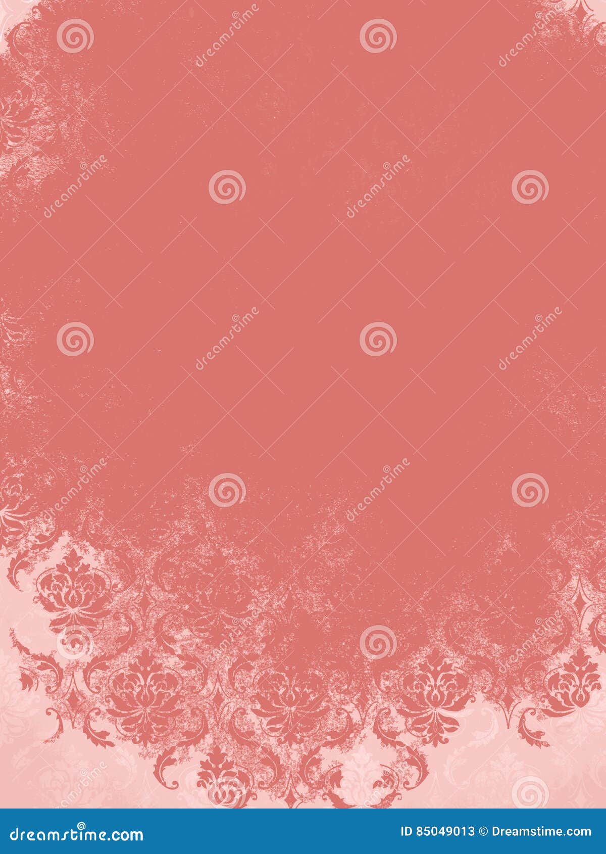 Fondo De Coral Peach Vintage Damask Stock de ilustración Ilustración de pastel, coloreado