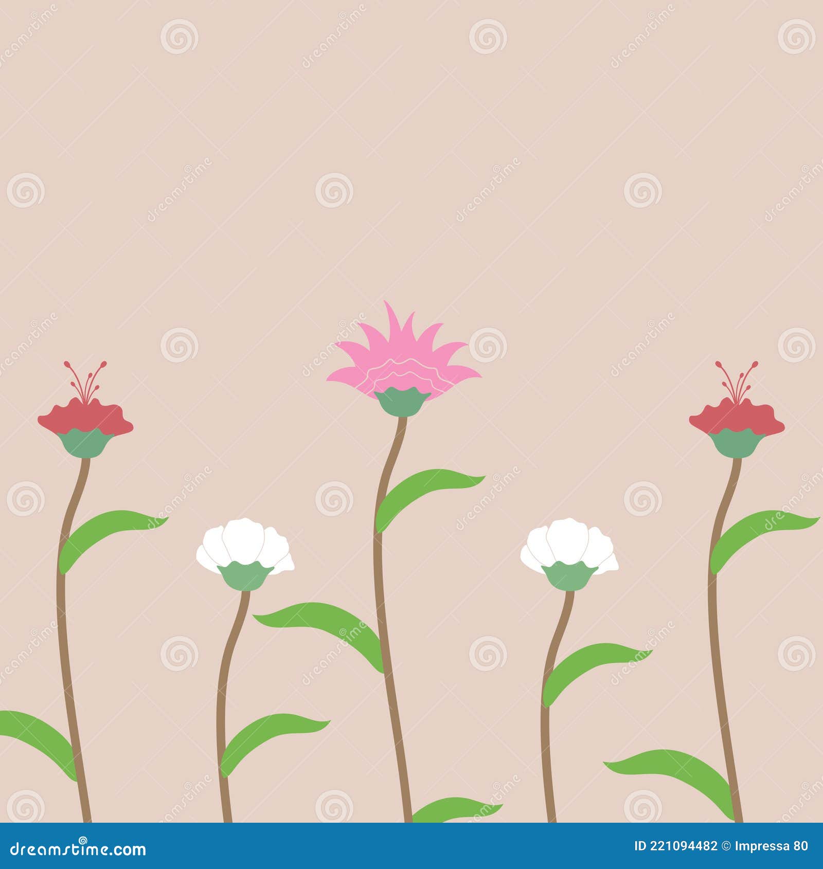 Fondo de flores animadas ilustración del vector. Ilustración de clavo - 221094482 Fondo de flores animadas ilustración del vector. Ilustración de clavo - 221094482
