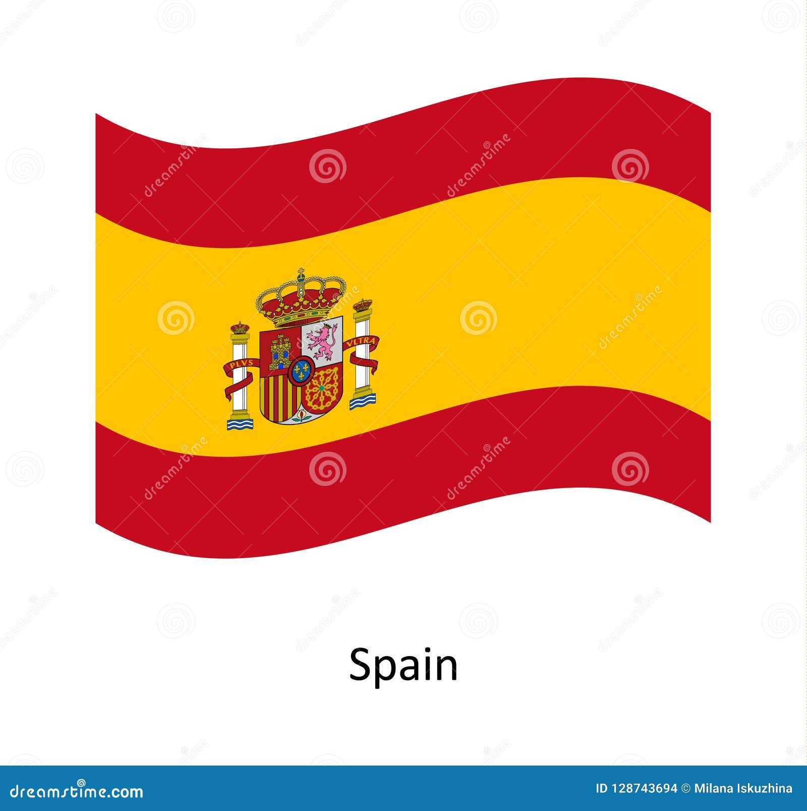 Fondo De La Bandera De España Ilustración del Vector - Ilustración