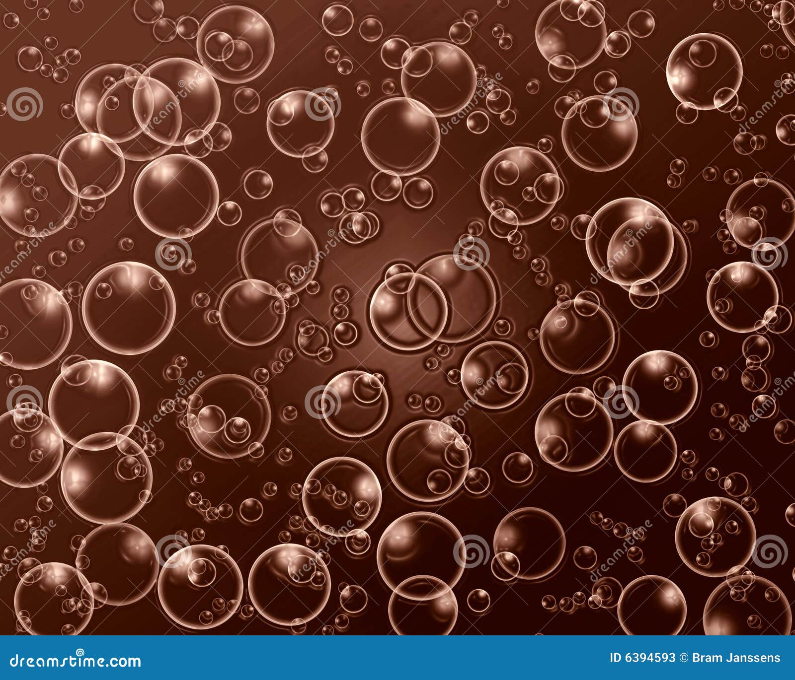 Fondo De La Burbuja Del Chocolate Stock de ilustración Ilustración de