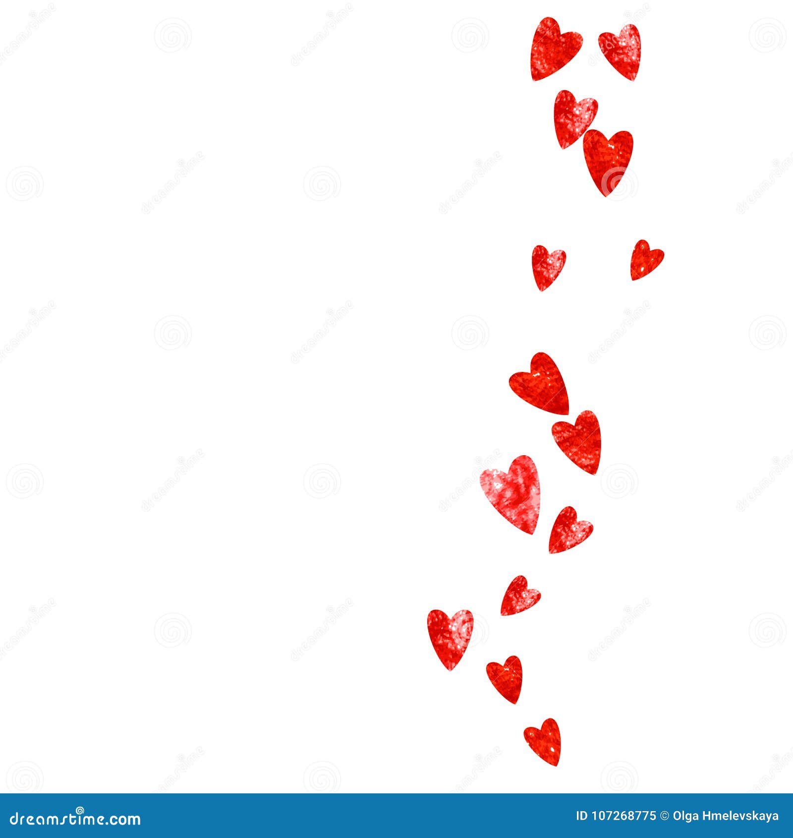 Fondo De La Tarjeta Del Día De San Valentín Con Los Corazones Rosados Del  Brillo 14 De Febrero Día Confeti Del Vector Para La Pla Ilustración del  Vector - Ilustración de fondo,
