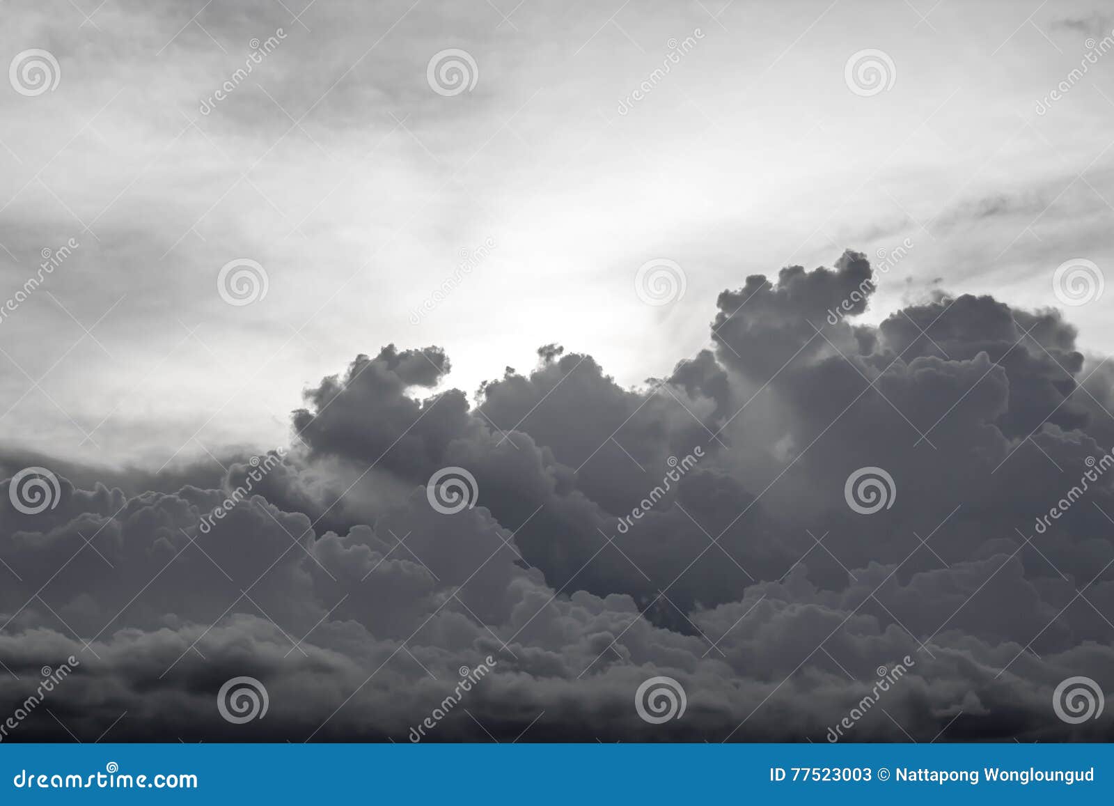 Fondo De La Tormenta De La Nube Negra Imagen de archivo Imagen de clima, mullido 77523003