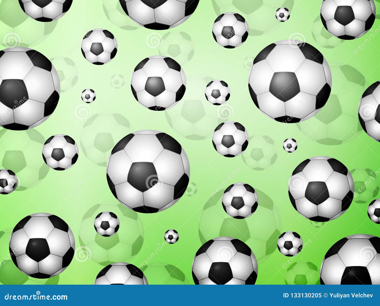 Fondo De Los Balones De Fútbol Ilustración del Vector - Ilustración de fondo,  personas: 133130205