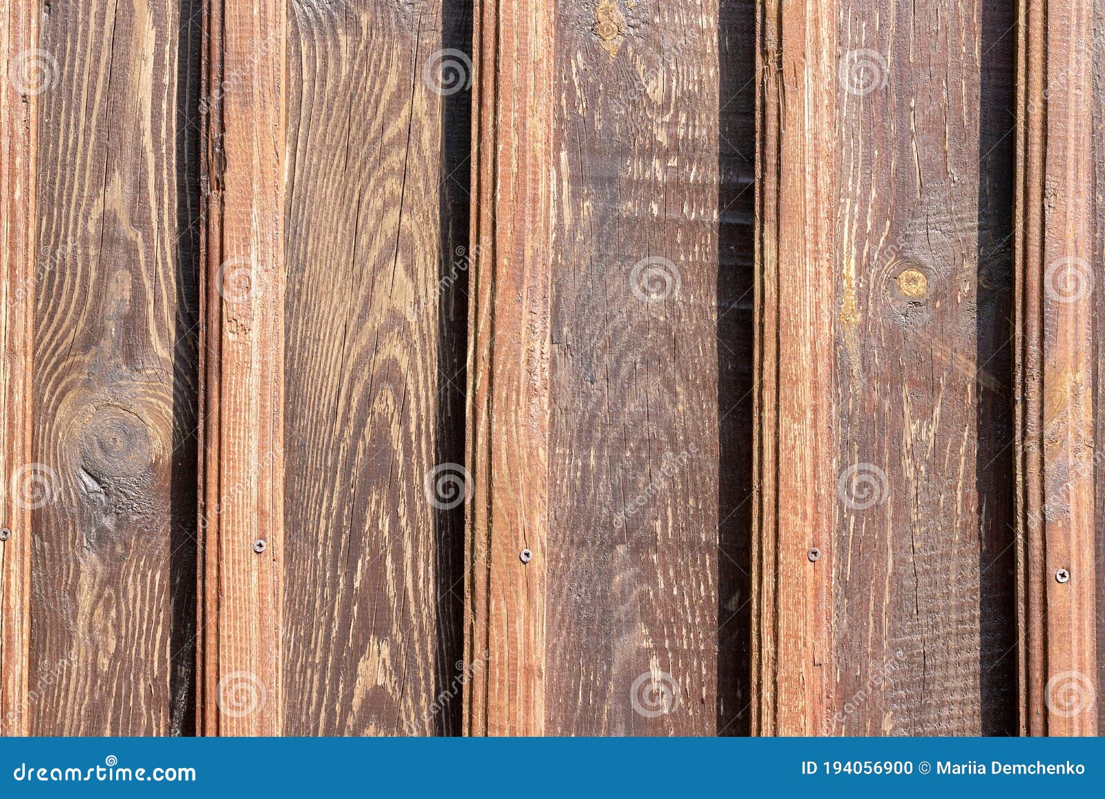 Fondo De Madera Antiguo Con Tablas Verticales Foto de archivo Imagen