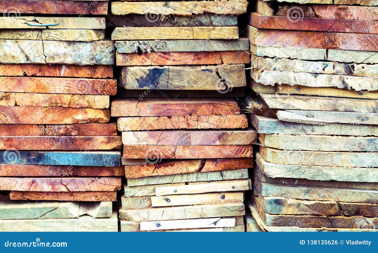 Fondo De Madera De Los Tablones De Madera Largos Foto de archivo