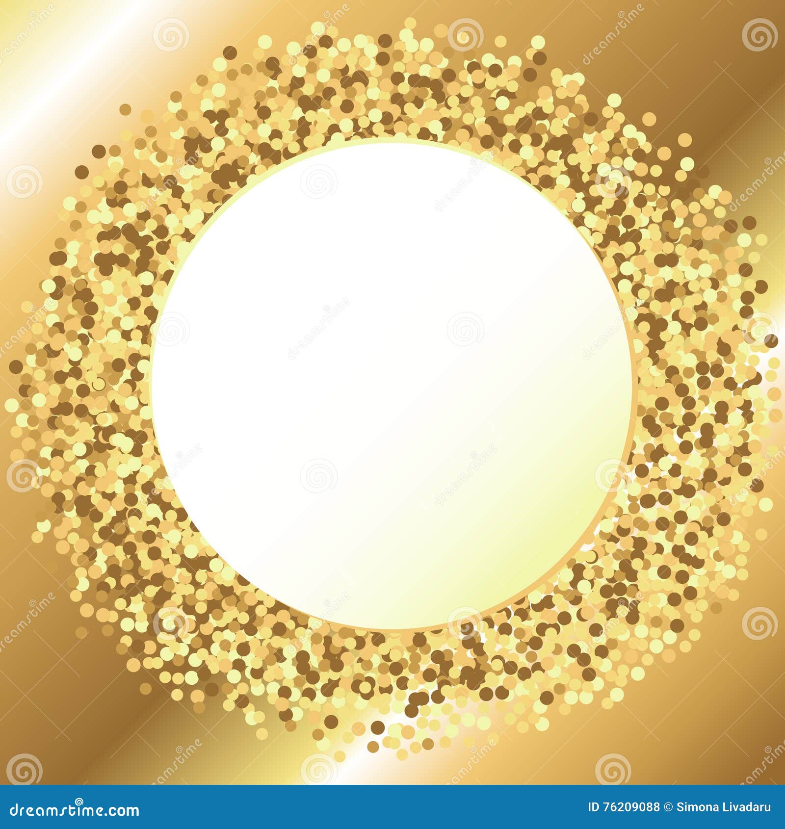 Fondo De Oro Para La Tarjeta Del Aniversario Stock de ilustración -  Ilustración de dorado, felicitaciones: 76209088