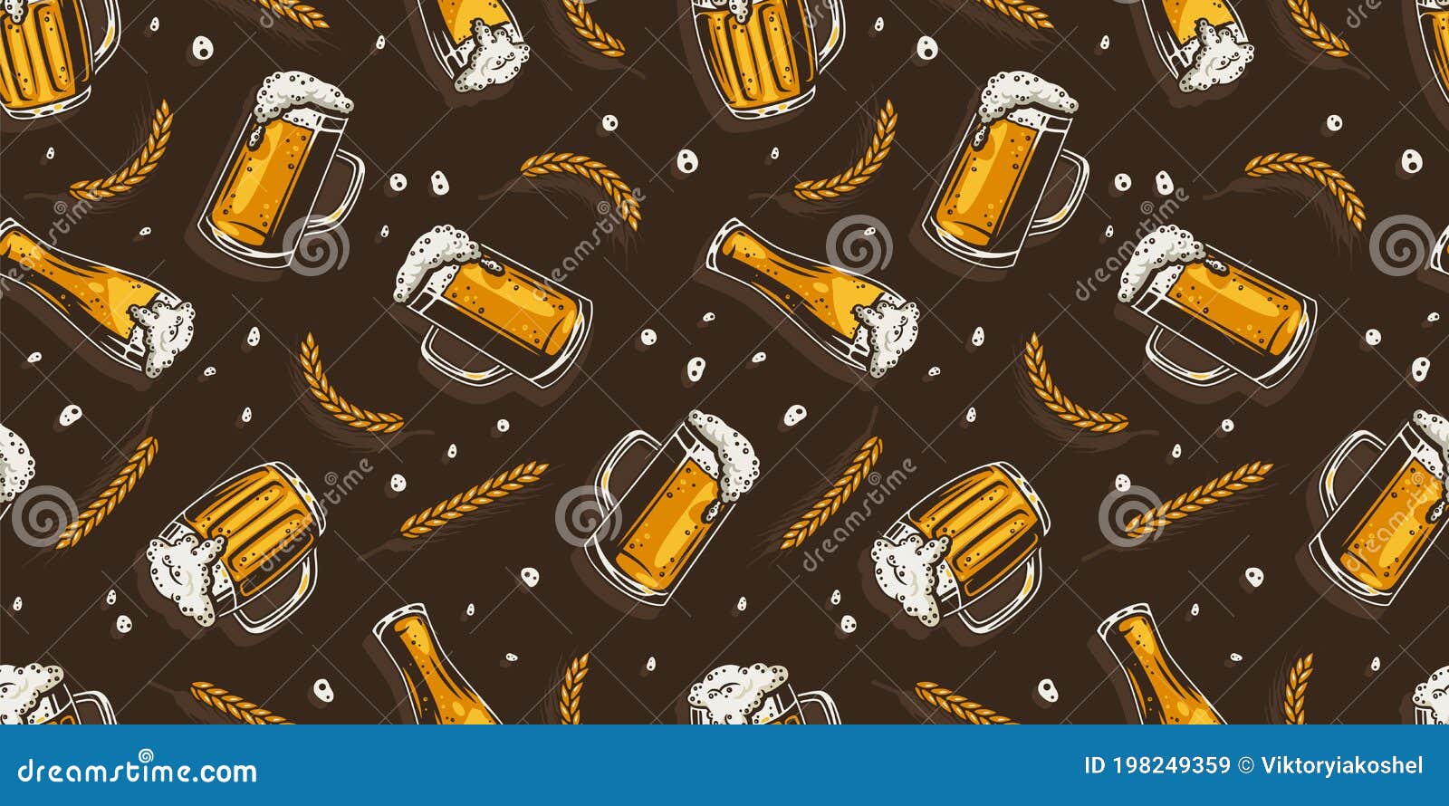 Fondo De Pantalla Con Barra De Cerveza Para Diseño Ilustración del Vector -  Ilustración de barril, alimento: 198249359