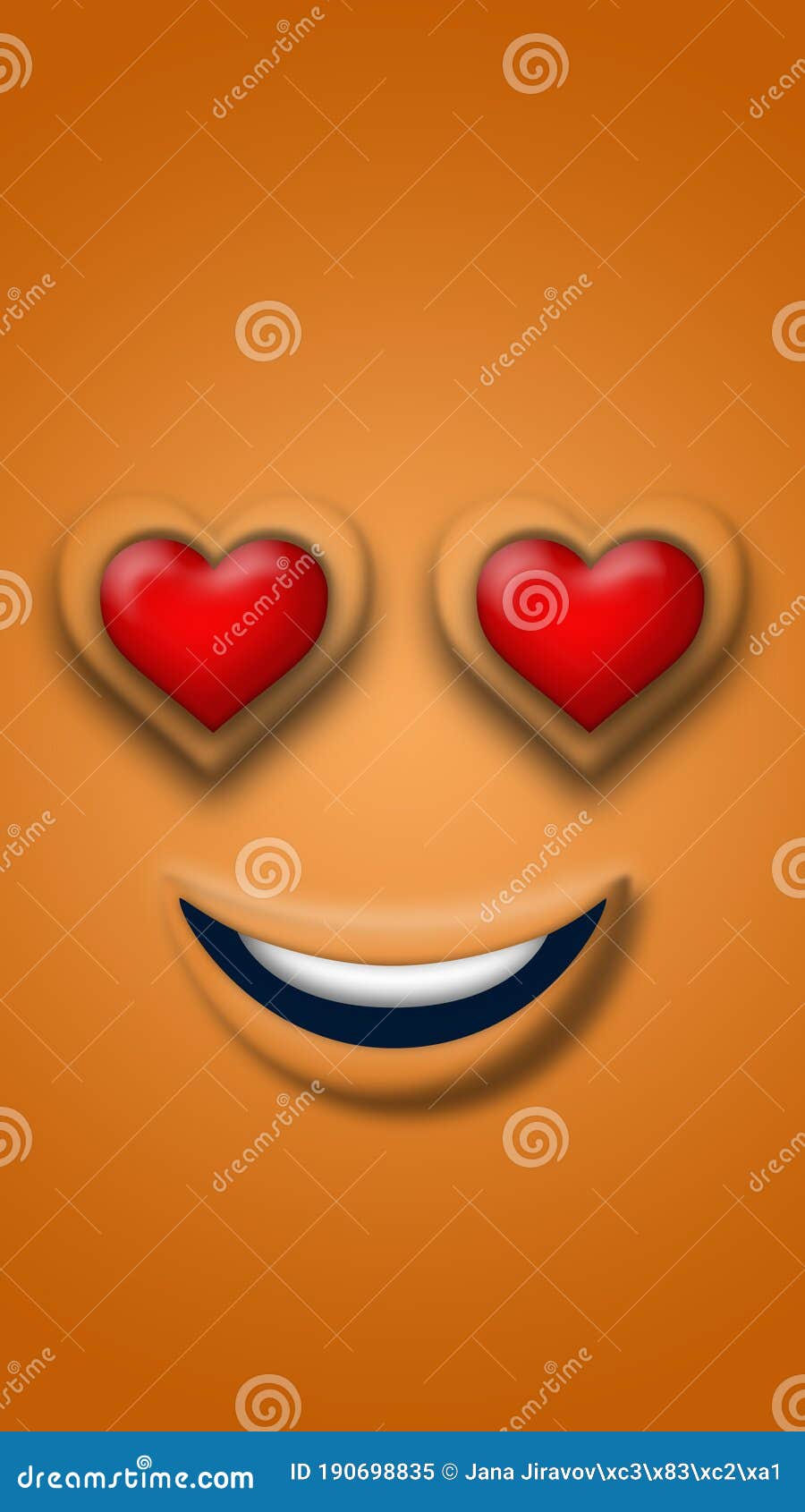 Fondo De Pantalla De Diseño De Cara De Emoji Naranja Stock de ilustración -  Ilustración de wallpaper, dientes: 190698835