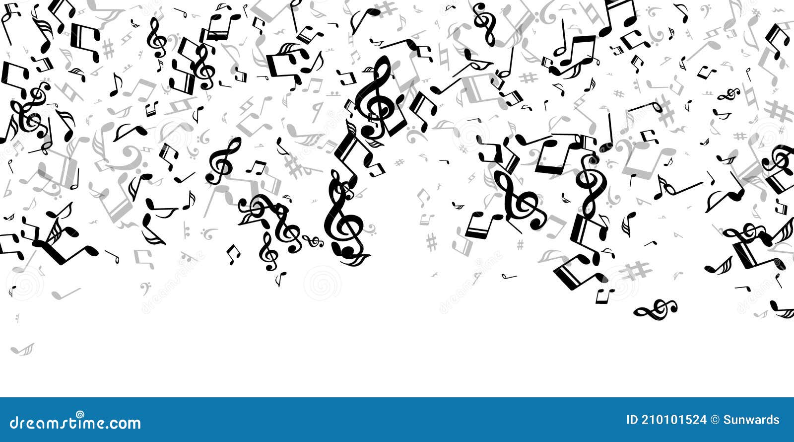 Fondo De Pantalla De Símbolos De Notas Musicales. 8.º Canción Ilustración  del Vector - Ilustración de silueta, clavo: 210101524