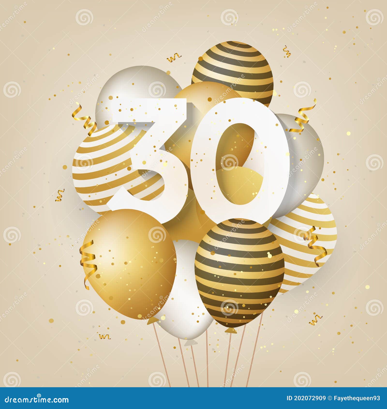 Fondo De Tarjeta De Felicitación De Globos De 30 Años Feliz. Ilustración  del Vector - Ilustración de rosa, acontecimiento: 202072909