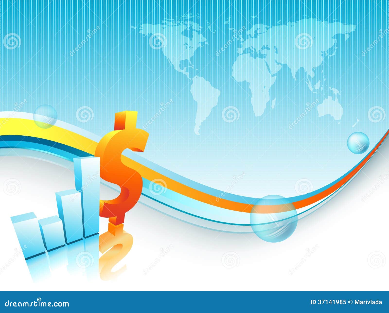 Fondo Del Vector De Las Finanzas Ilustración del Vector Ilustración