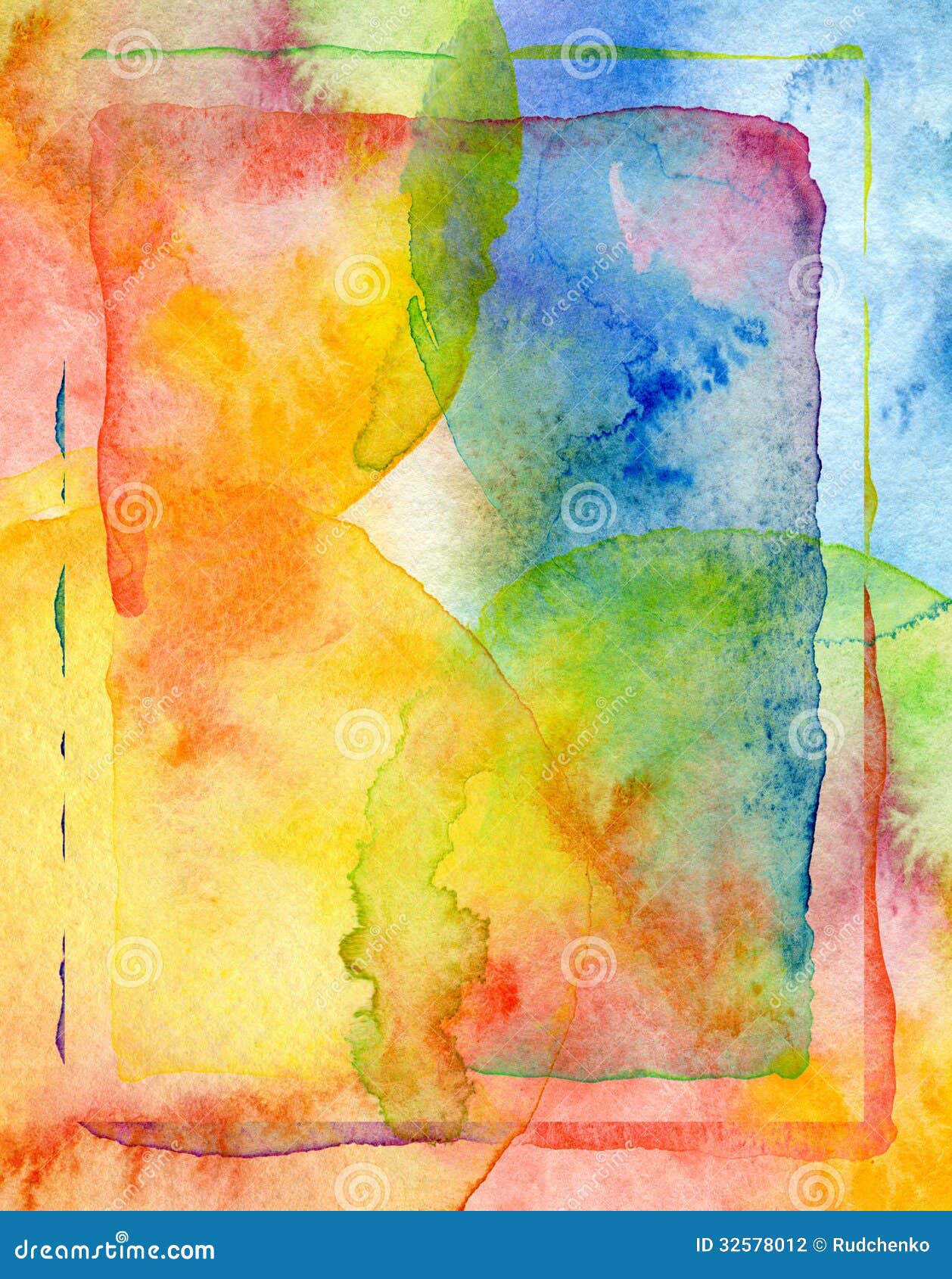 Fondo dipinto acquerello astratto Arte disegno Libera da Diritti