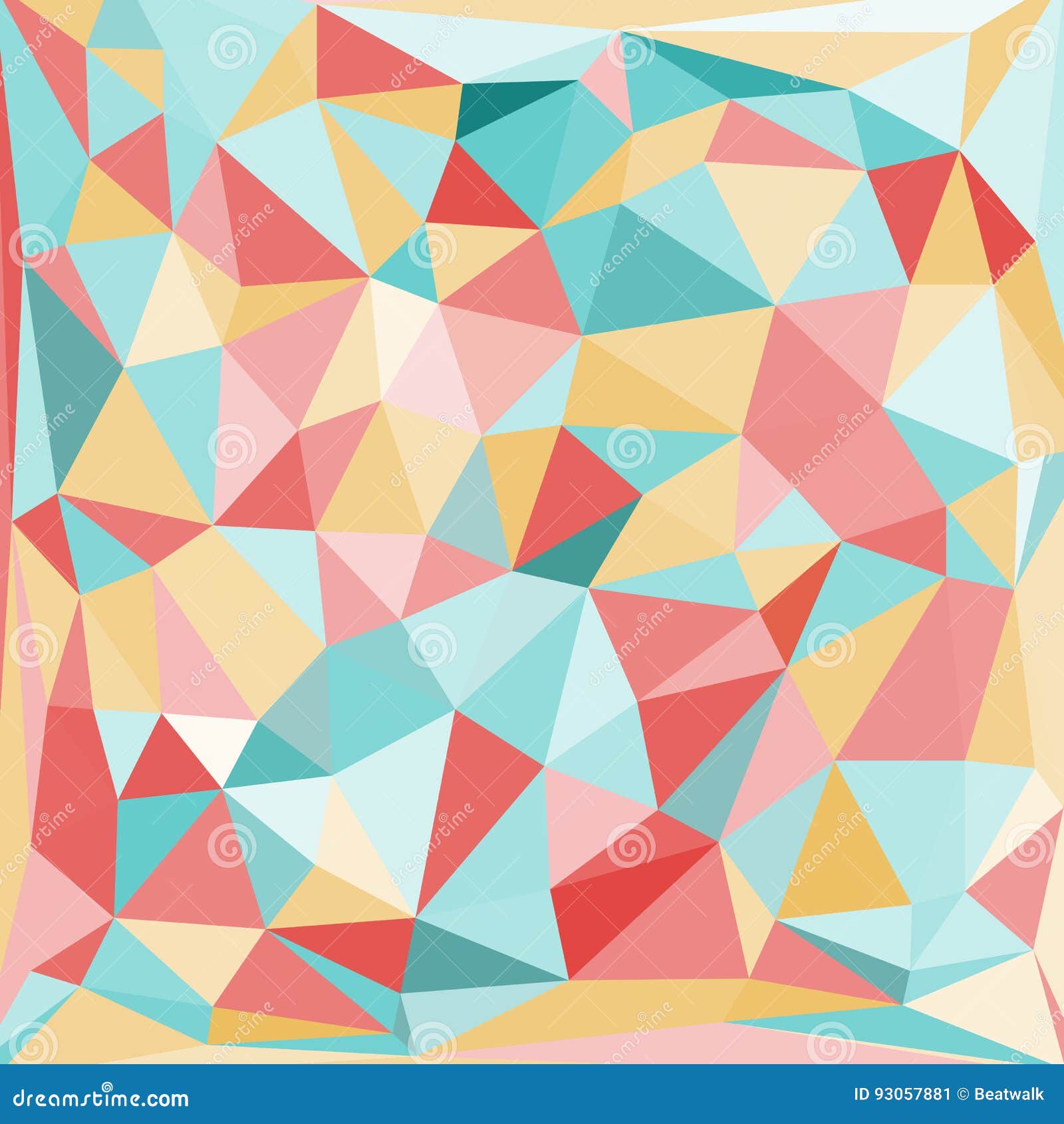 Fondo En Colores Pastel Abstracto De Los Triángulos Ilustración del Vector  - Ilustración de papel, cuadrado: 93057881