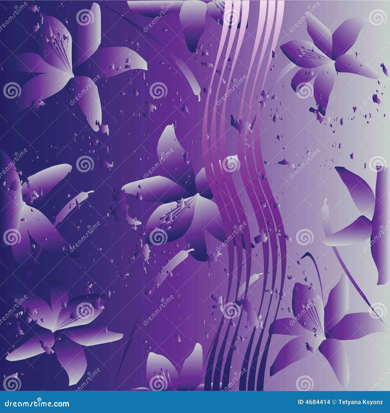 Fondo Floral Violeta ilustración del vector. Ilustración de extracto -  4684414, image size:1599x1690