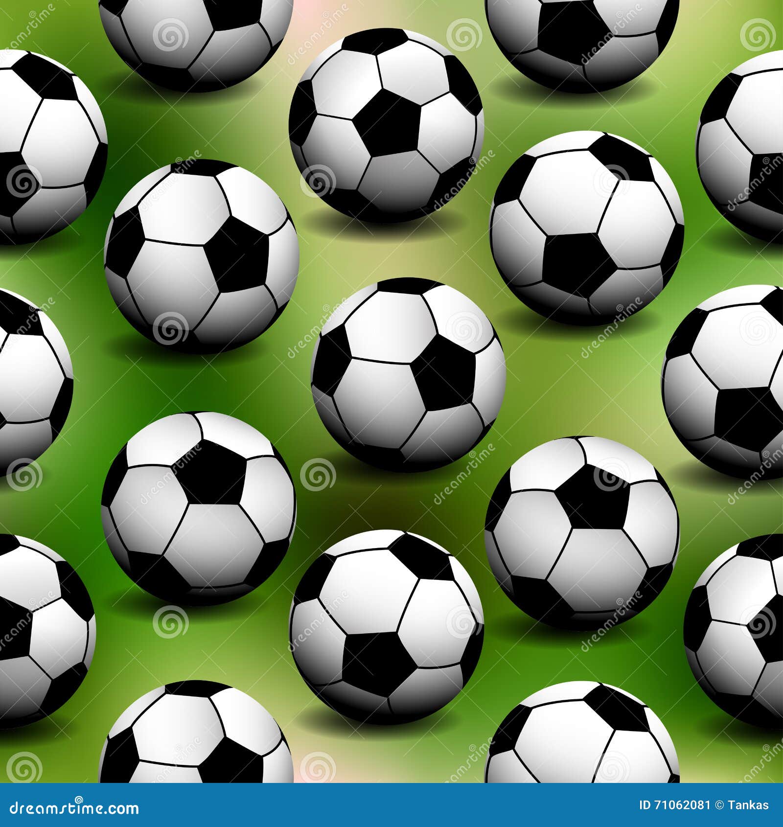 Fondo Inconsútil Con Los Balones De Fútbol Ilustración del Vector -  Ilustración de silueta, geométrico: 71062081