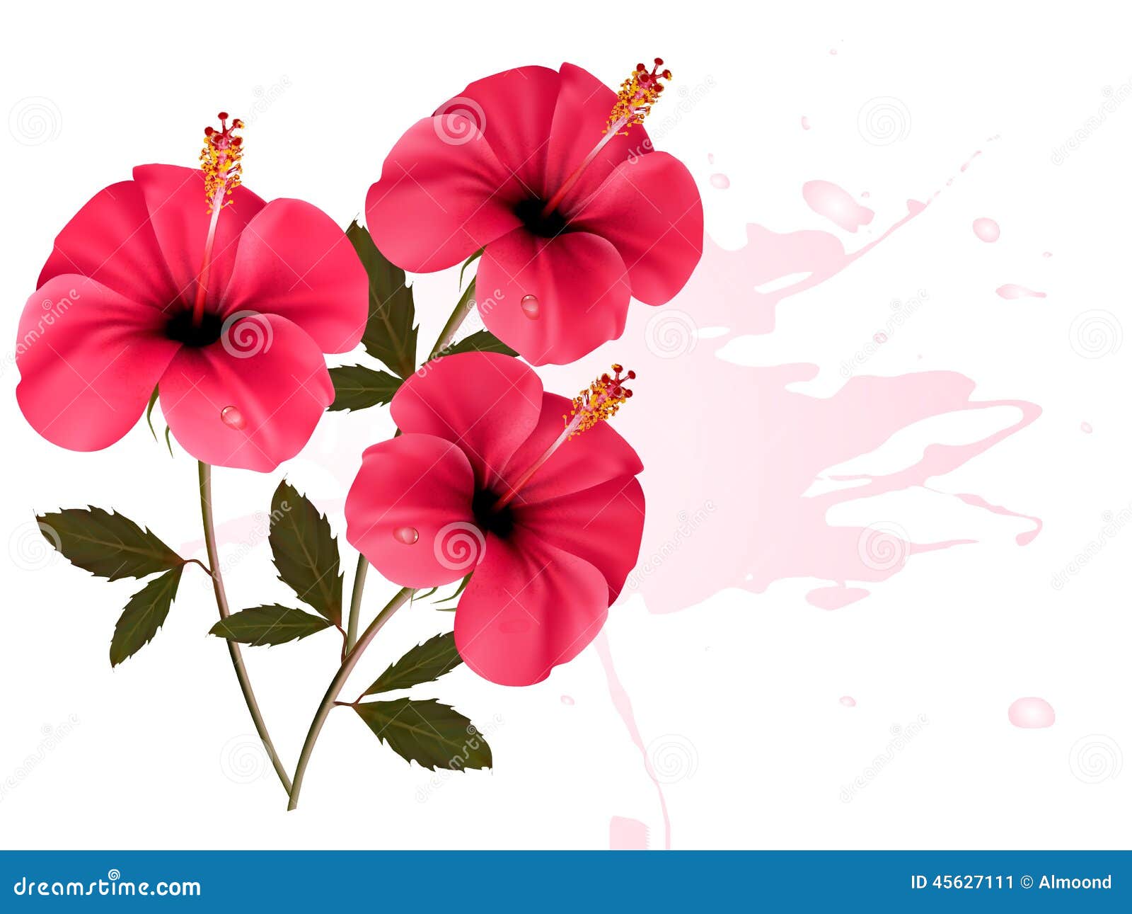 Fondo Rosado De Tres Flores Ilustración del Vector - Ilustración de idea, conceptual: 45627111 Fondo Rosado De Tres Flores Ilustración del Vector - Ilustración de idea, conceptual: 45627111