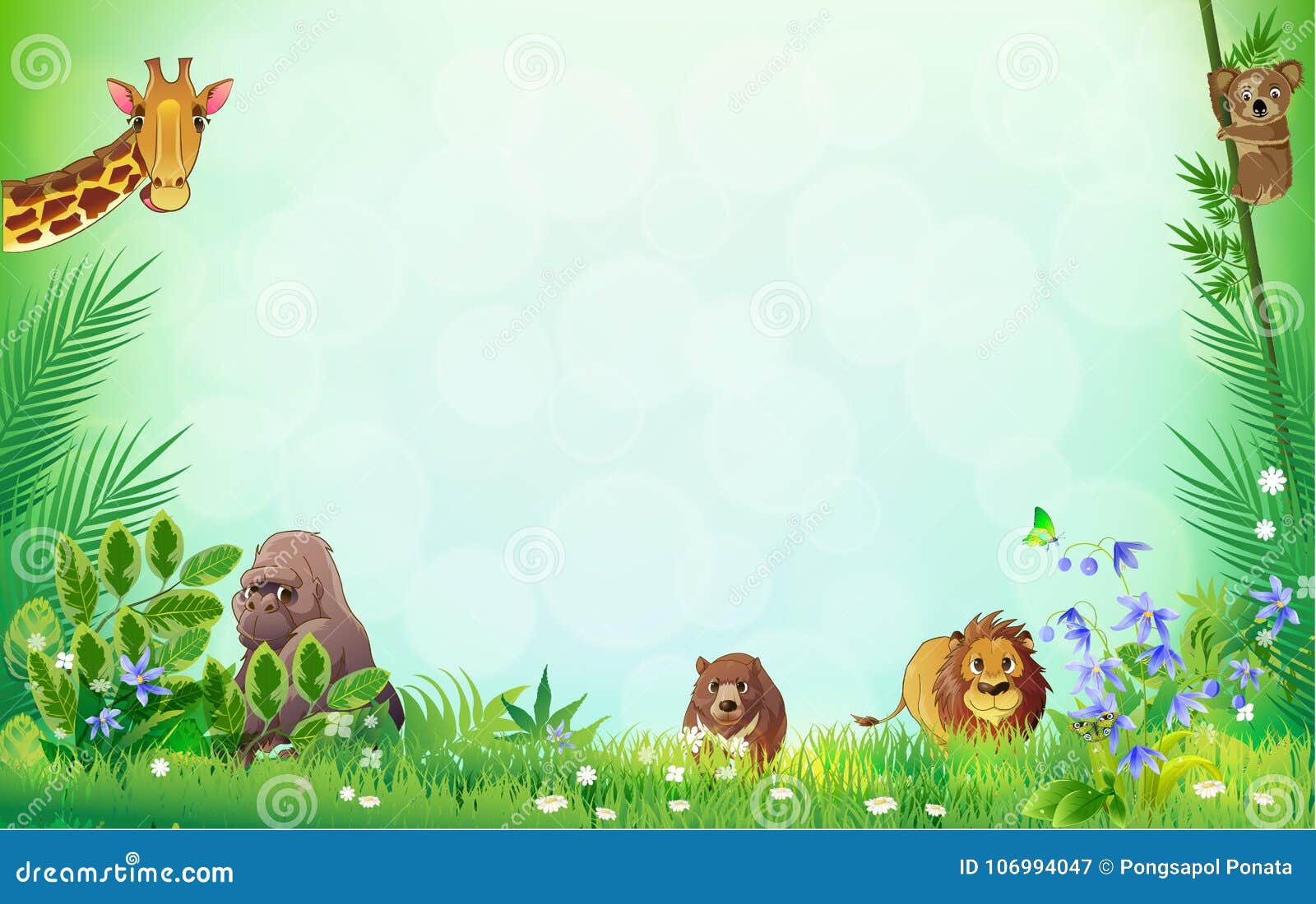 Fondos Animales Del Verano De S Stock de ilustración - Ilustración de  tarjeta, mascota: 106994047