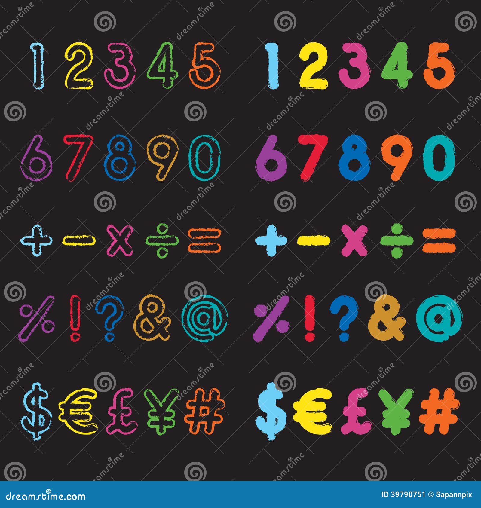 Sticker Style Font Stock Illustration - Download Image Now - Typescript,  Glue, Number - iStock