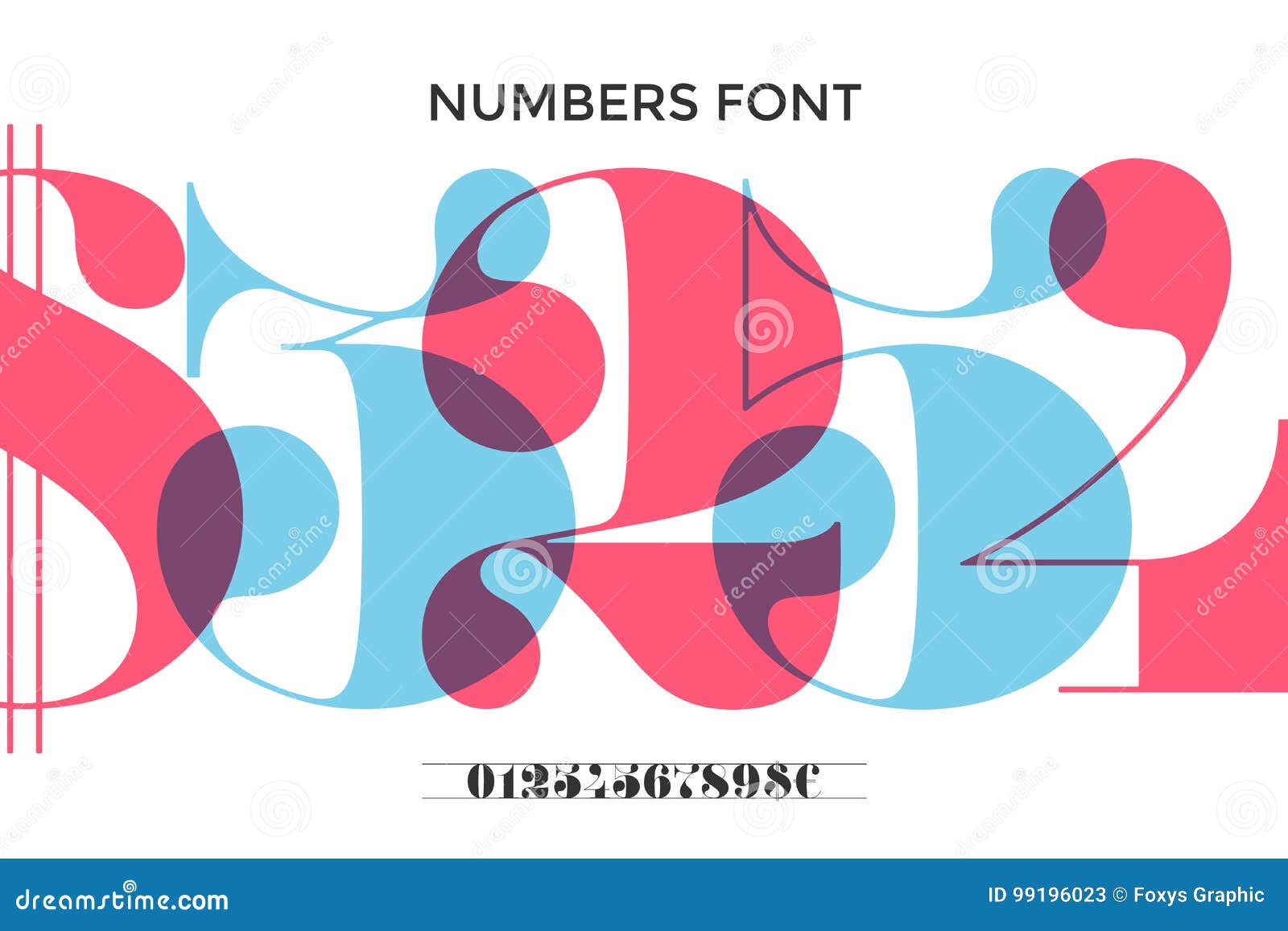 font of numbers in classical french didot