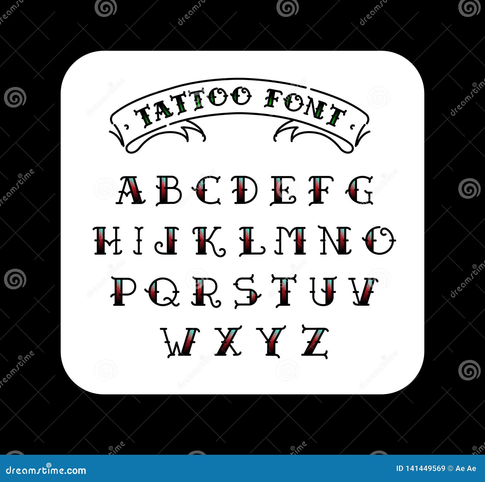 Brown Pride Tattoo Font Stock Illustration  Download Image Now   Calligraphy Ornate Handwriting  iStock