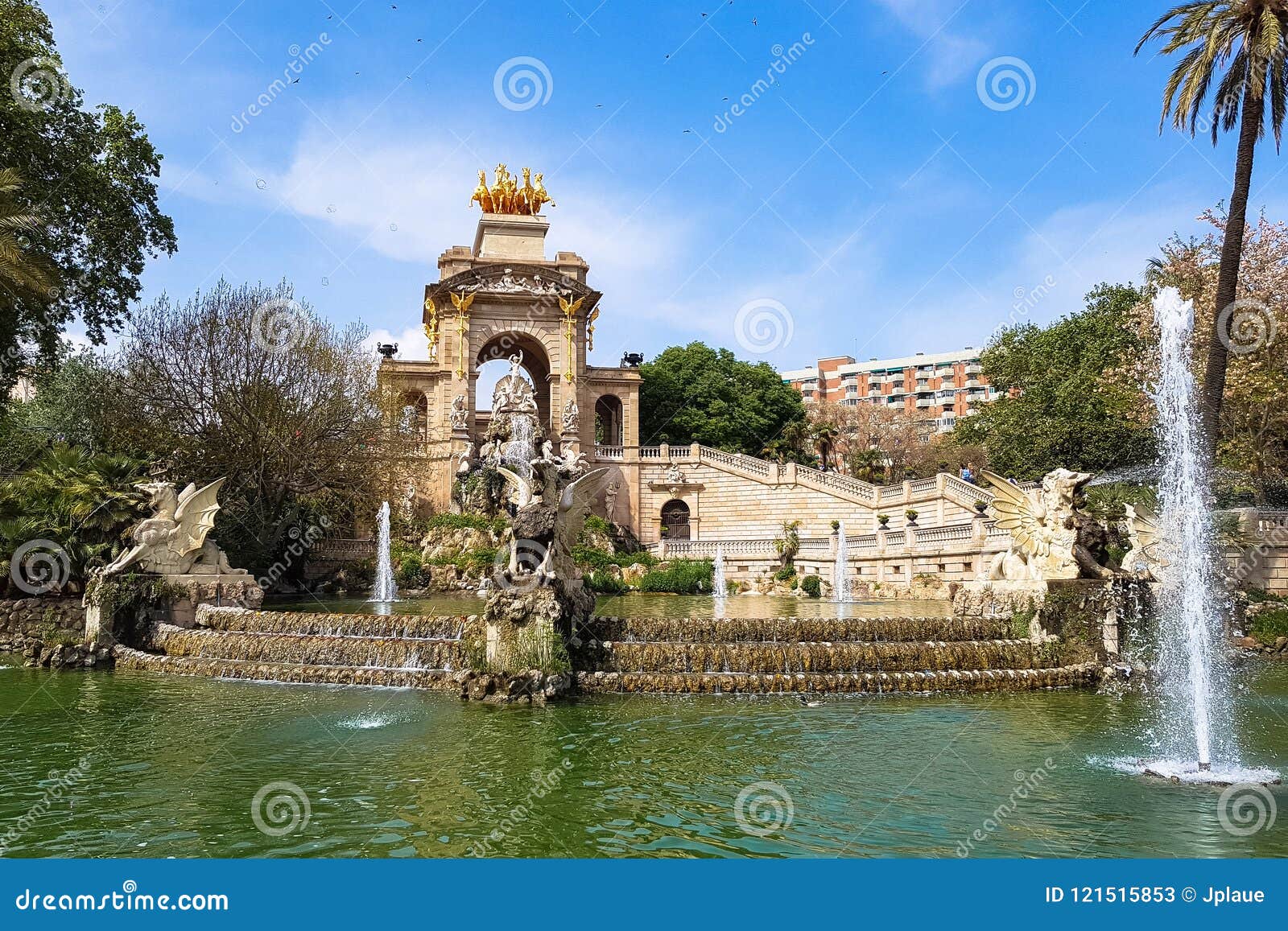 fontain font de la cascada parc de la ciutadella barcelona