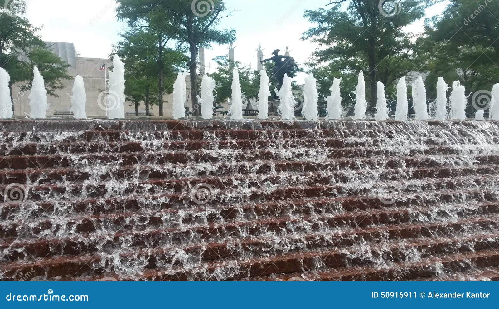 Fontana di Kansas City immagine stock. Immagine di fontana 50916911