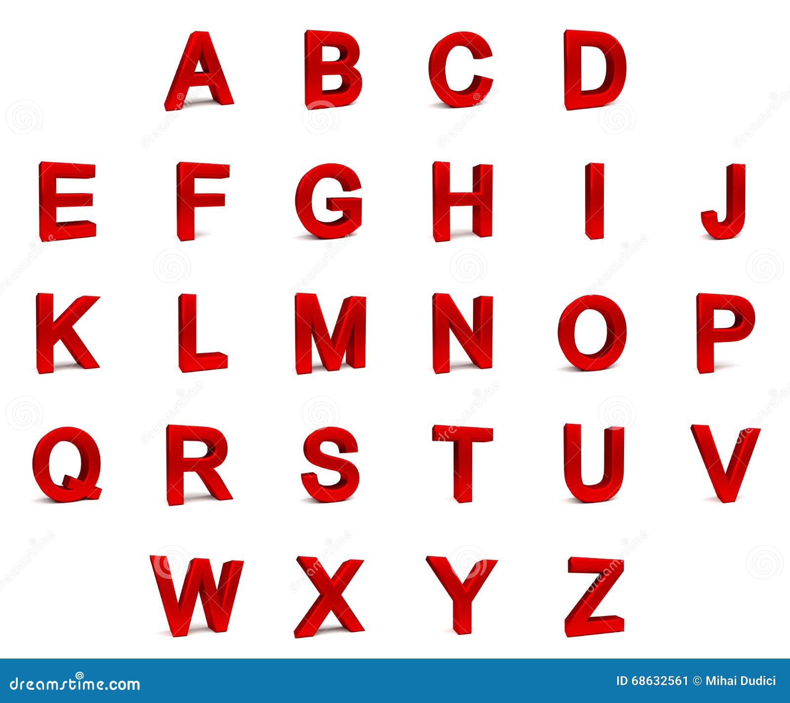 Fonte 3d Isolata Su Fondo Bianco Illustrazione di Stock - Illustrazione