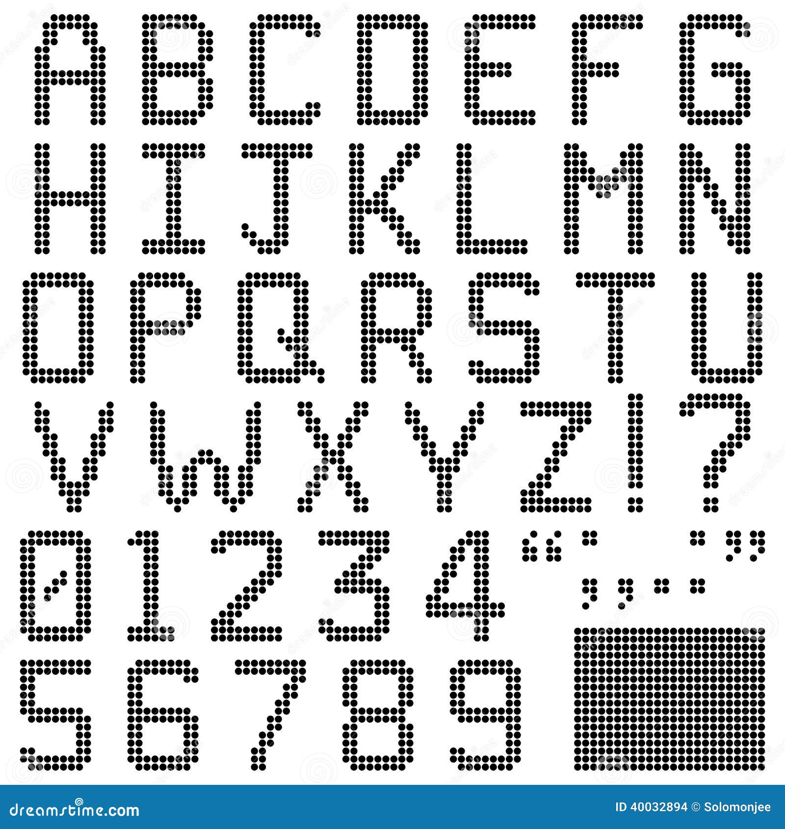 Alfabeti, numeri e caratteri di punteggiatura nella retro fonte rotonda del pixel. Isolato e contiene i pixel di riserva. Identificazione dell'archivio: 40032969 hanno gli alfabeti minuscoli.