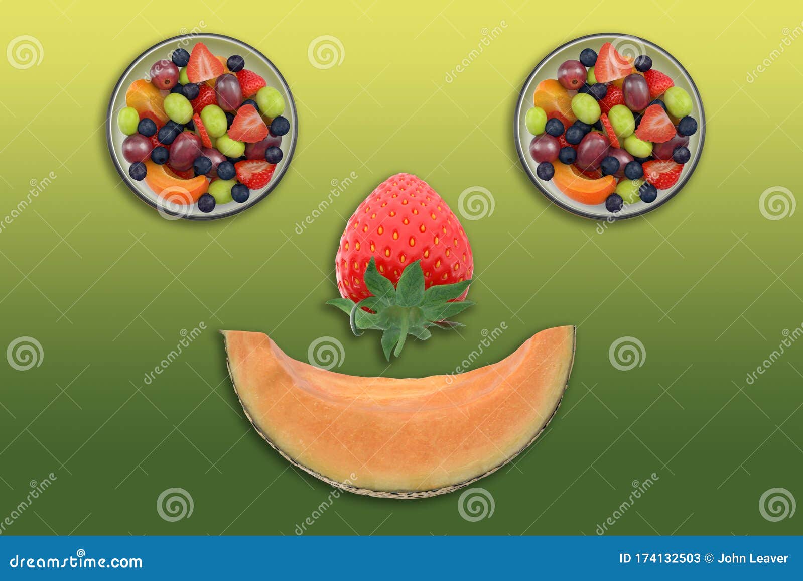 Fruit in the Shape of a Smiley Face Stock Image Image of nourishment