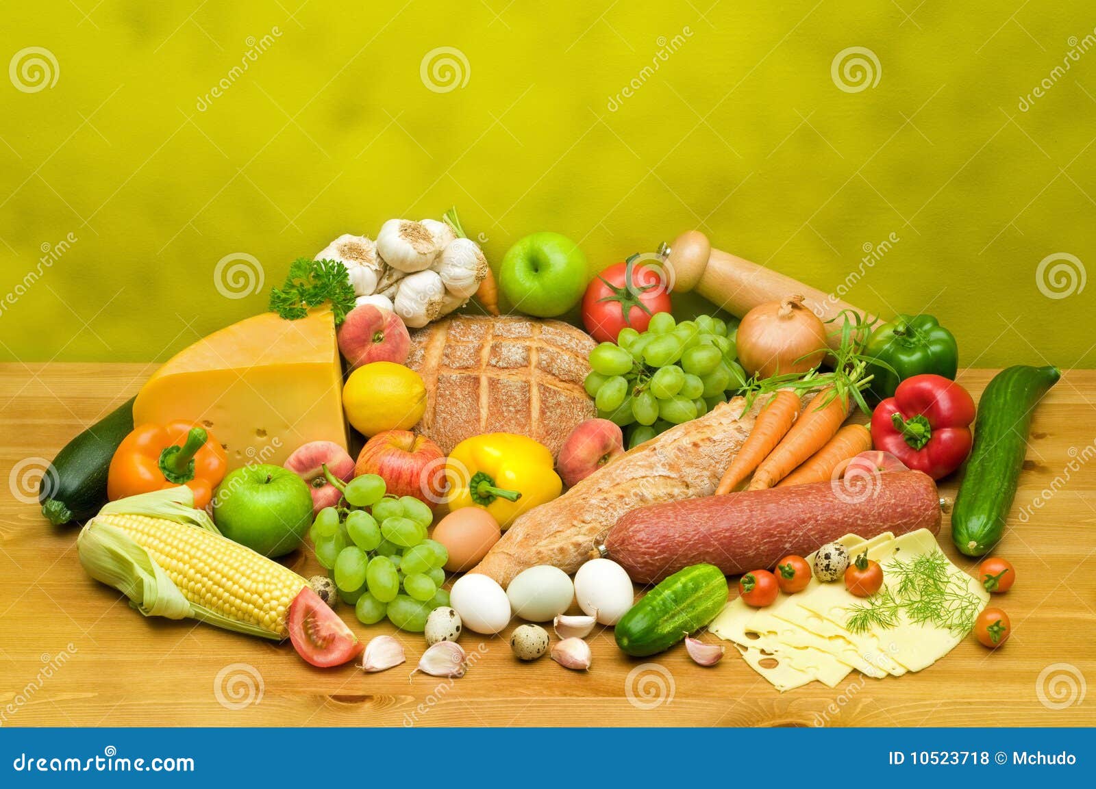 Food assortment stock photo. Image of onion, peach, cucumber 10523718