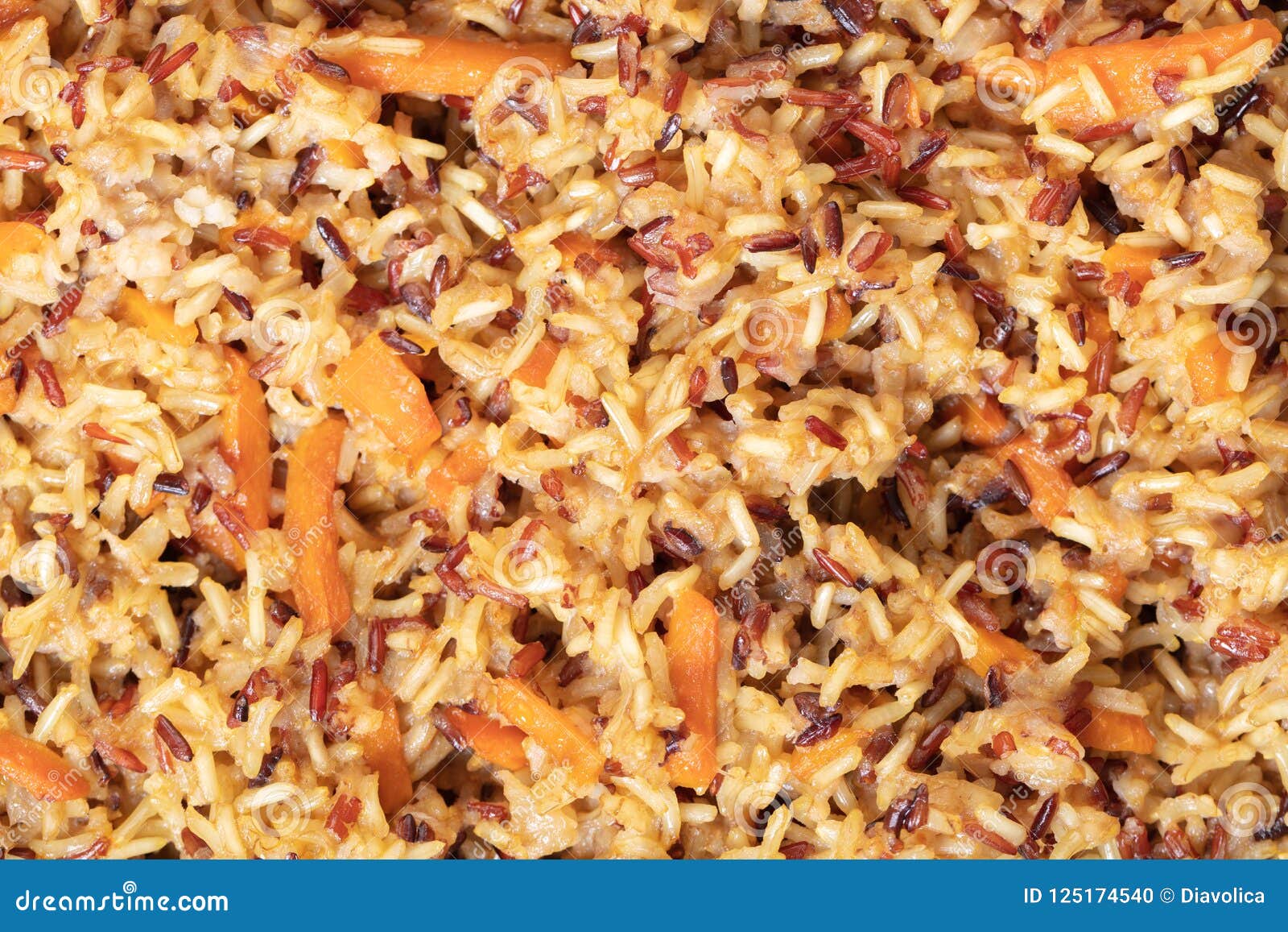 Cooked Rice Texture Closeup Stock Photo - Image of dish, cooked: 125174540