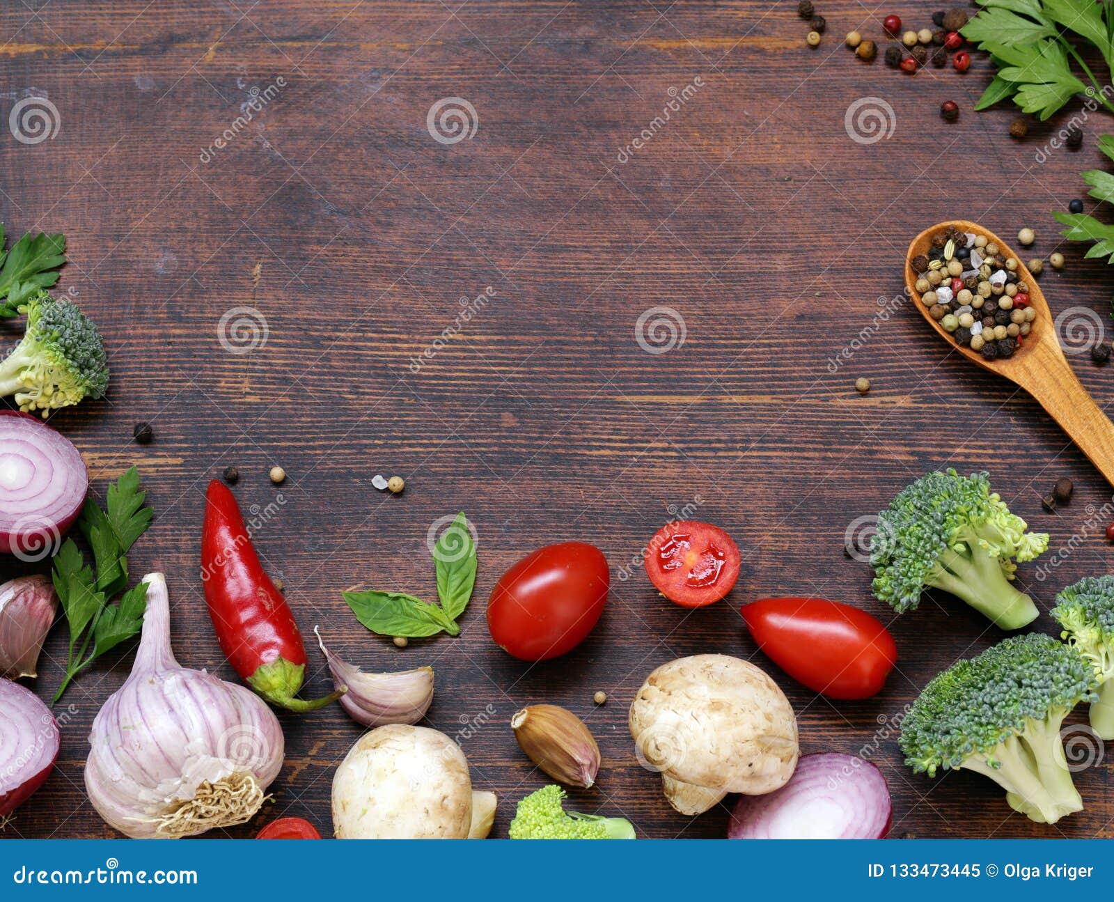 Food Background, Vegetables Spice Stock Image - Image of cooking ...