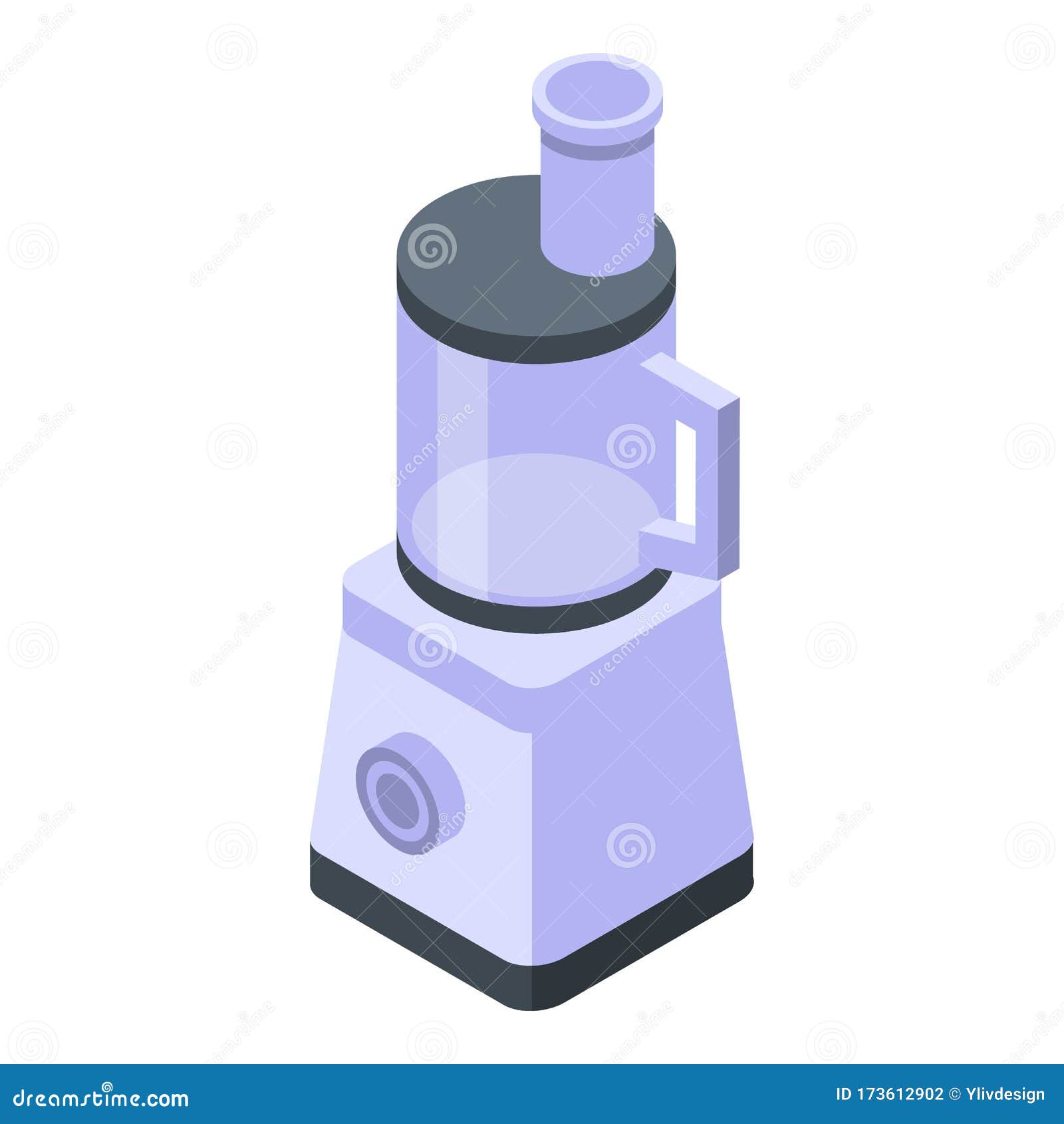 Food Blender Icon, Isometric Style Stock Vector Illustration of