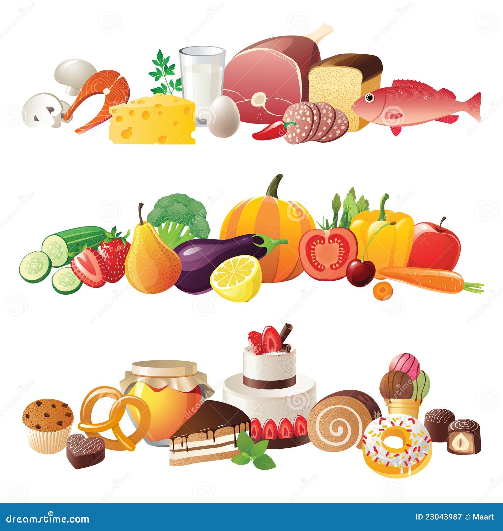 Food Borders Royalty Free Stock Photography - Image: 23043987