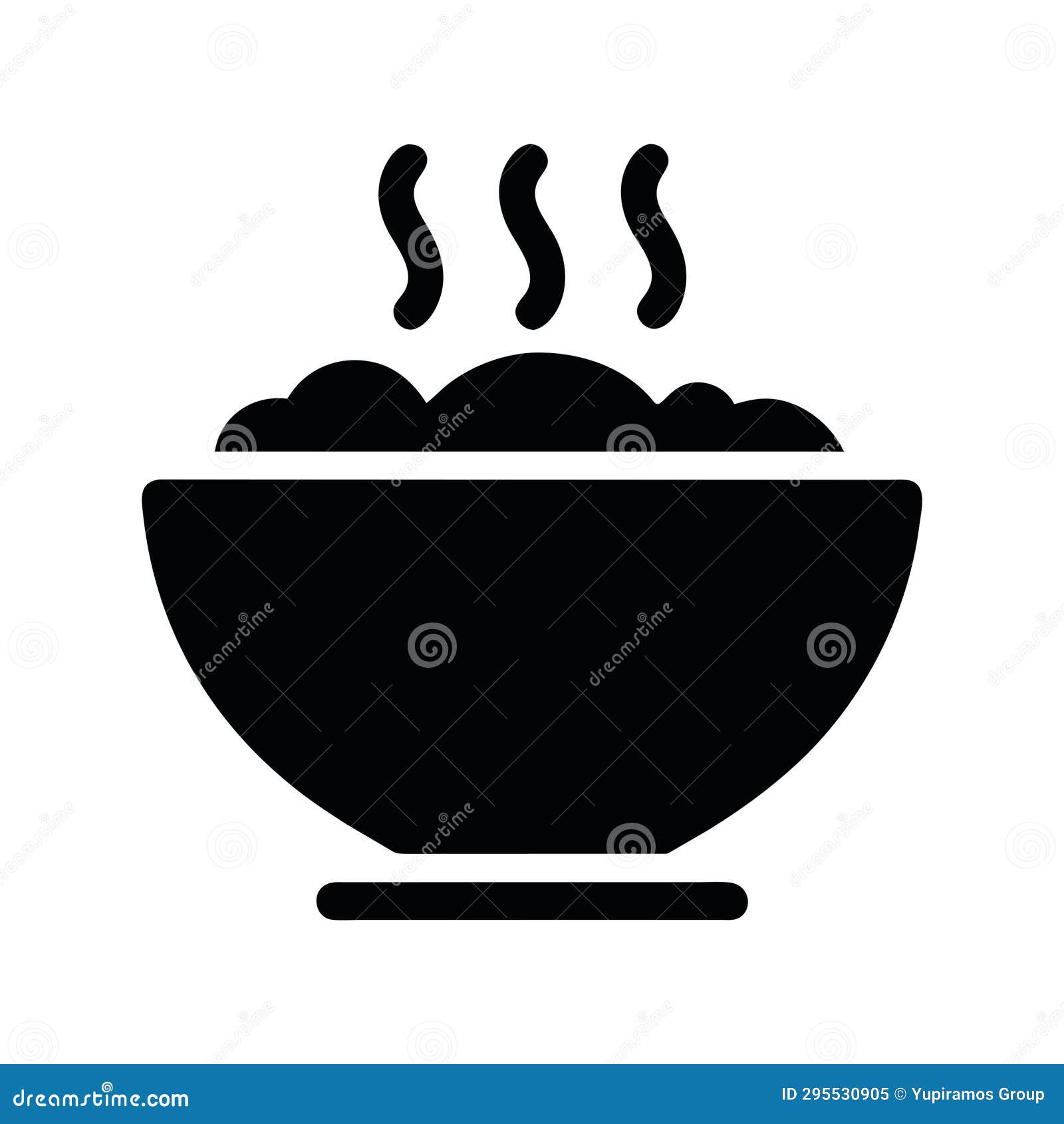 Food bowl icon stock vector. Illustration of design 295530905