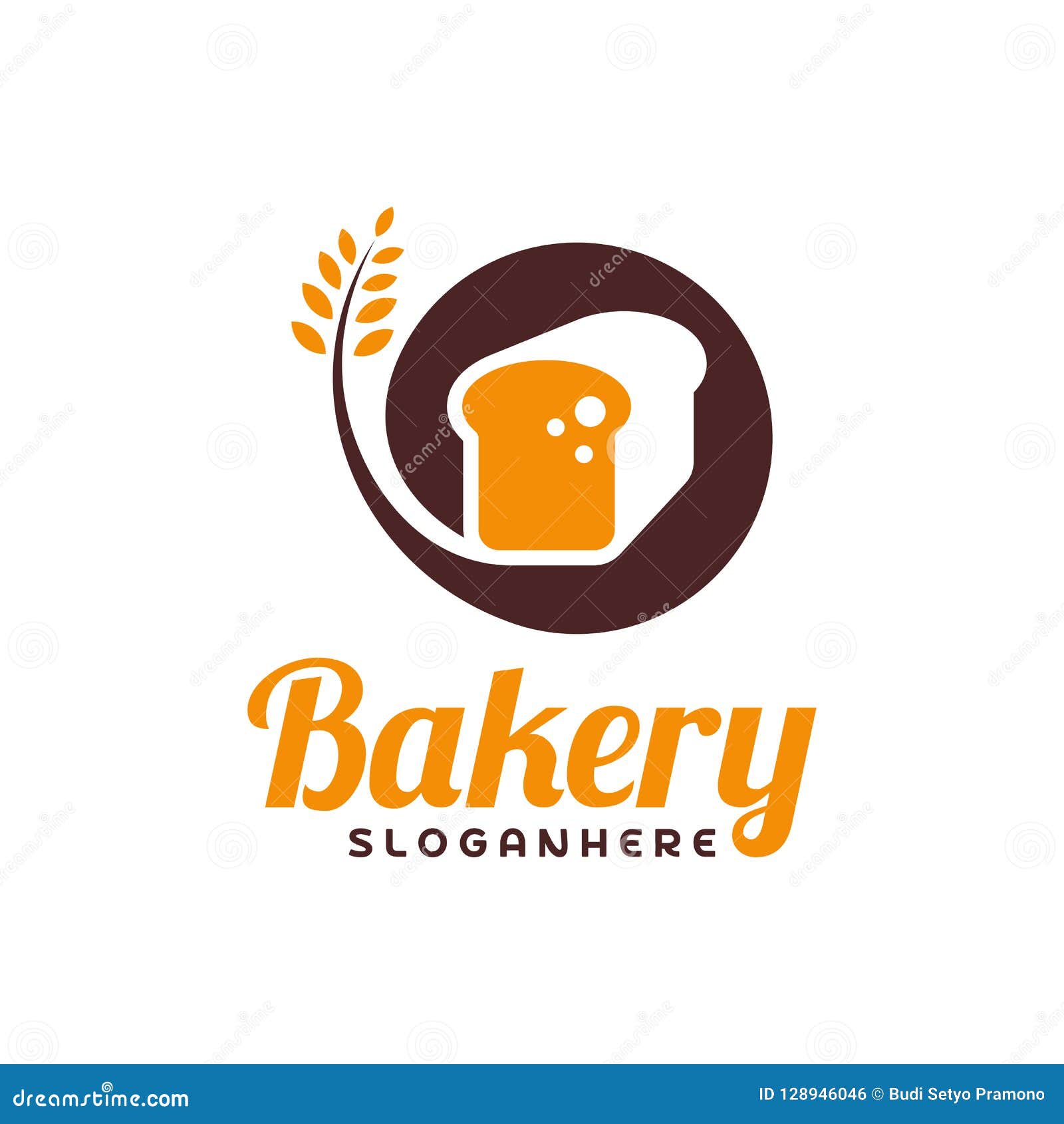 Food Bread Logo Vector. Bakery Emblem Design. Food Logo Vector Template ...