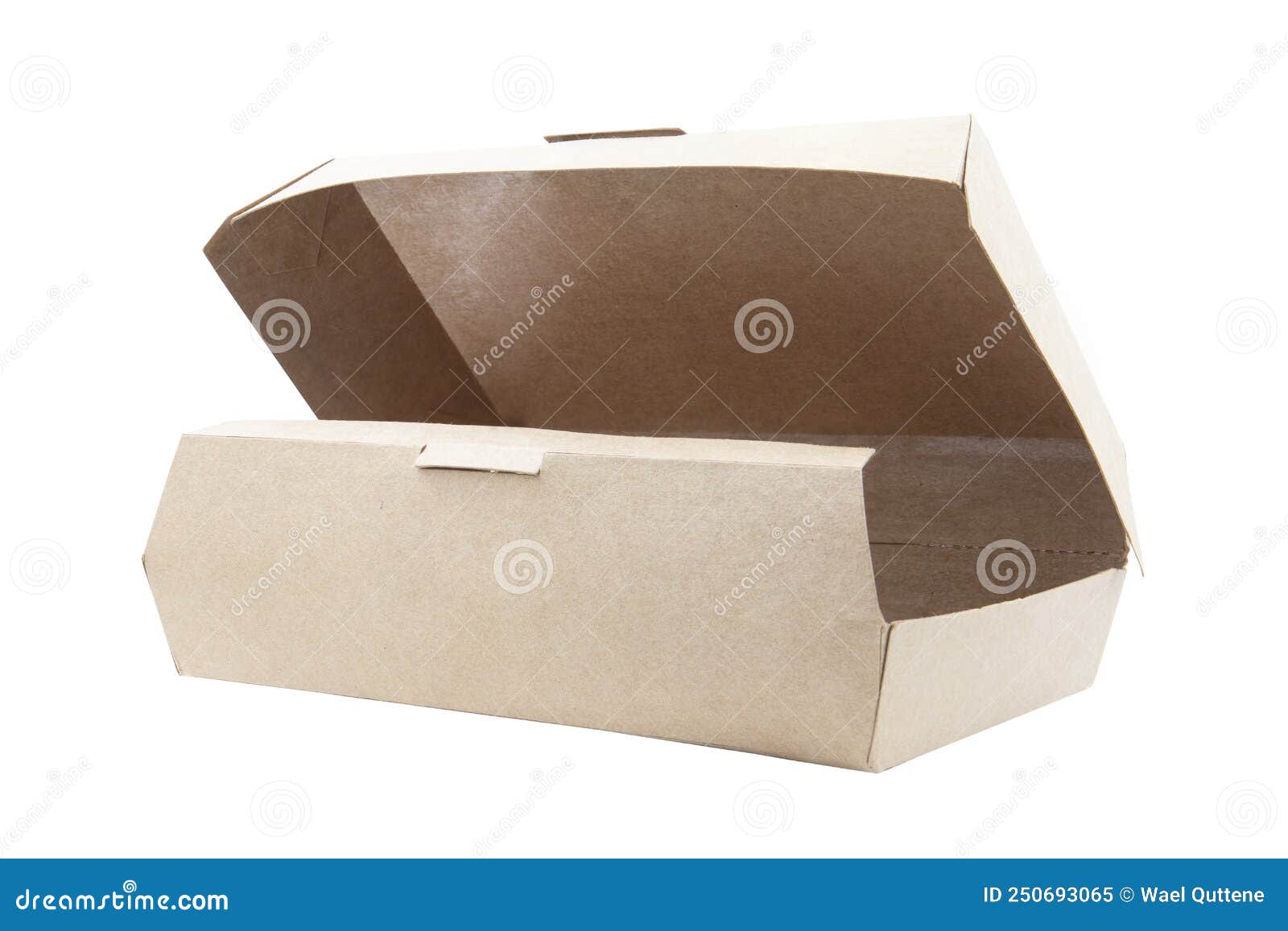 food cardboard box  on white background